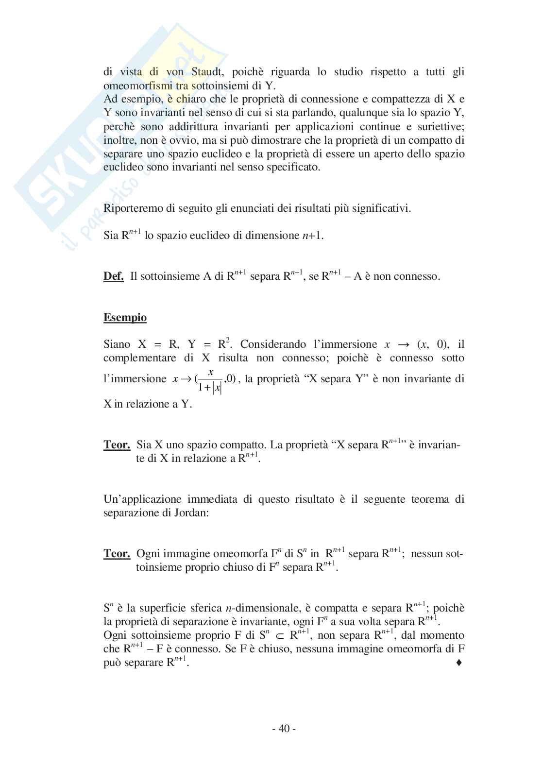 Trasformazioni geometriche e proprietà invarianti: i punti di vista di Klein e di von Staudt Pag. 41