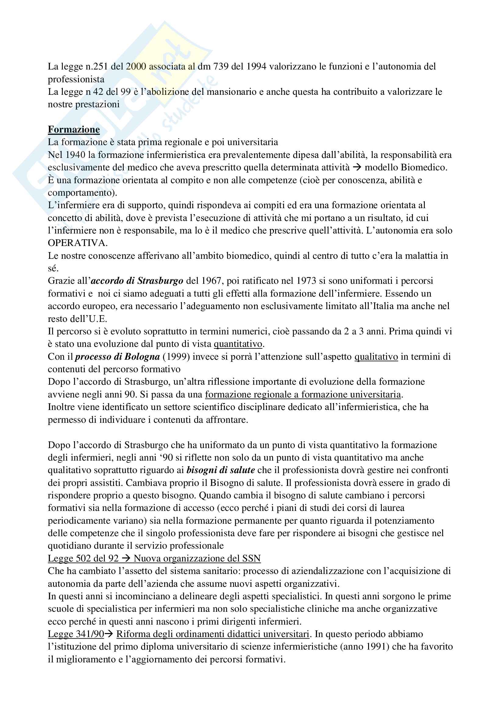 Educazione terapeutica e formazione Pag. 2