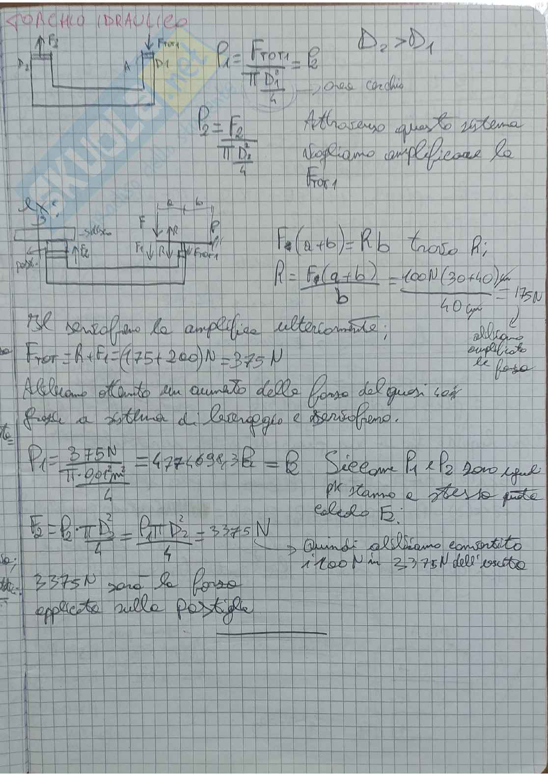 Esercizi svolti di Fondamenti di fluidodinamica  Pag. 1