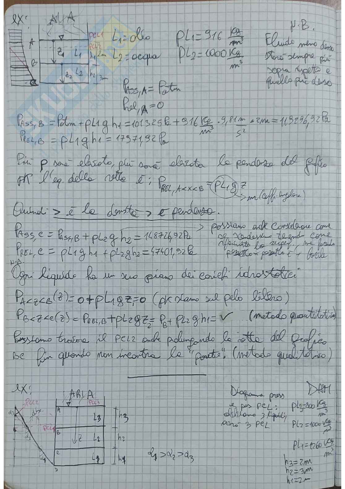 Esercizi svolti di Fondamenti di fluidodinamica  Pag. 2