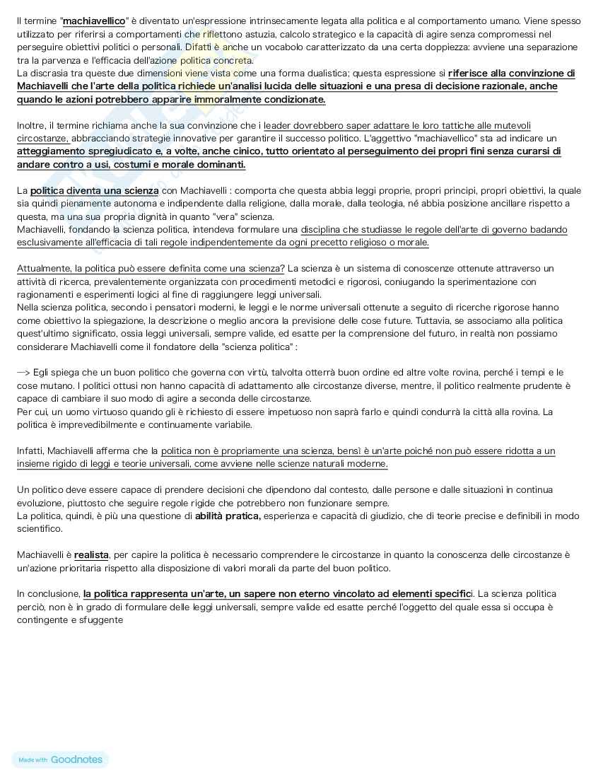 Storia delle dottrine politiche  - Appunti Pag. 11