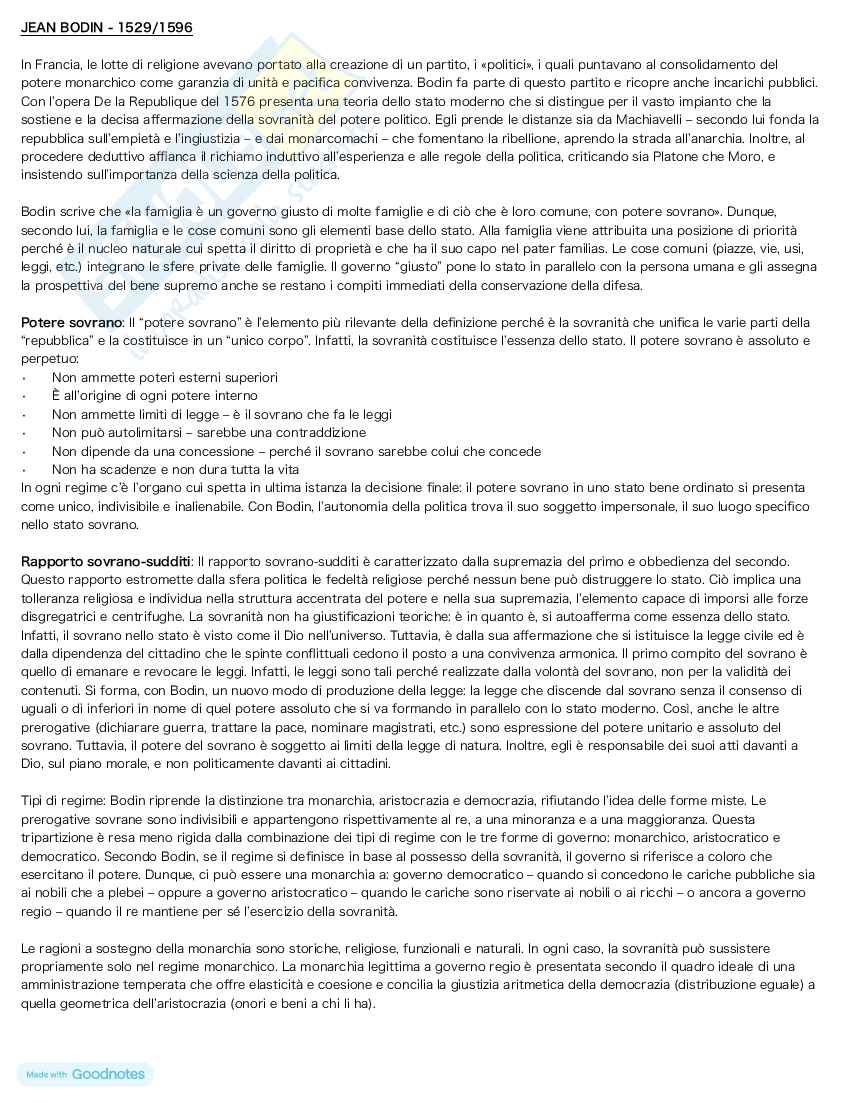 Storia delle dottrine politiche  - Appunti Pag. 16
