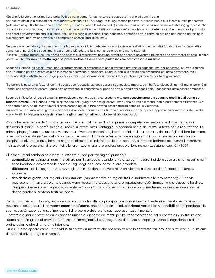 Storia delle dottrine politiche  - Appunti Pag. 21