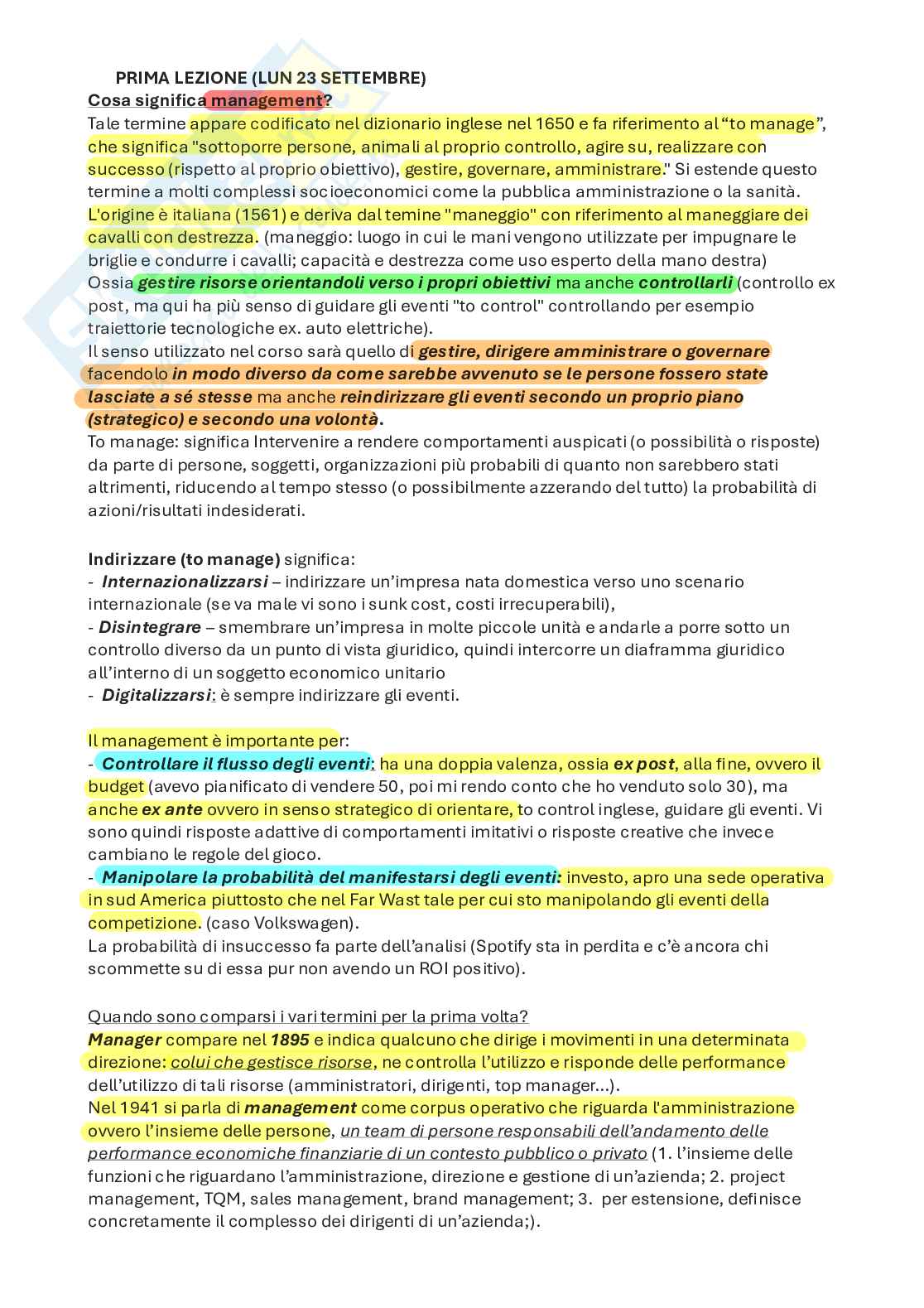 Management  Pag. 1