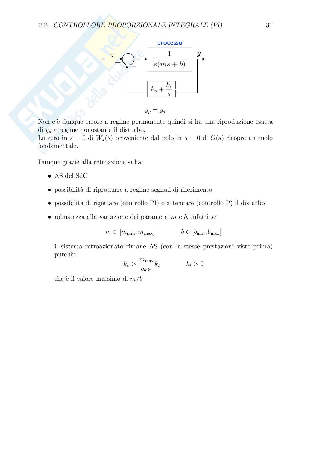 Appunti Controlli automatici Pag. 31
