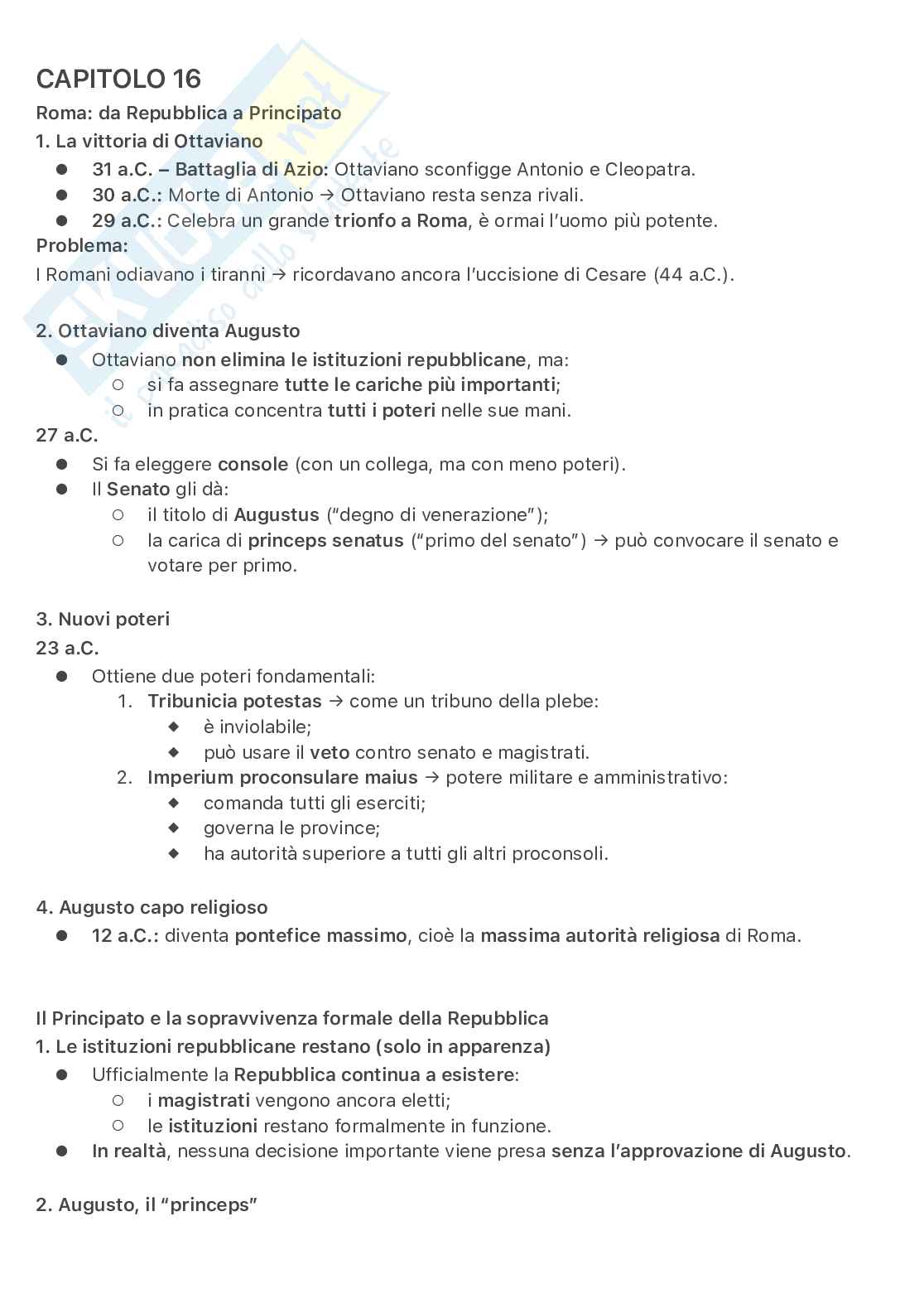 Storia romana Pag. 1