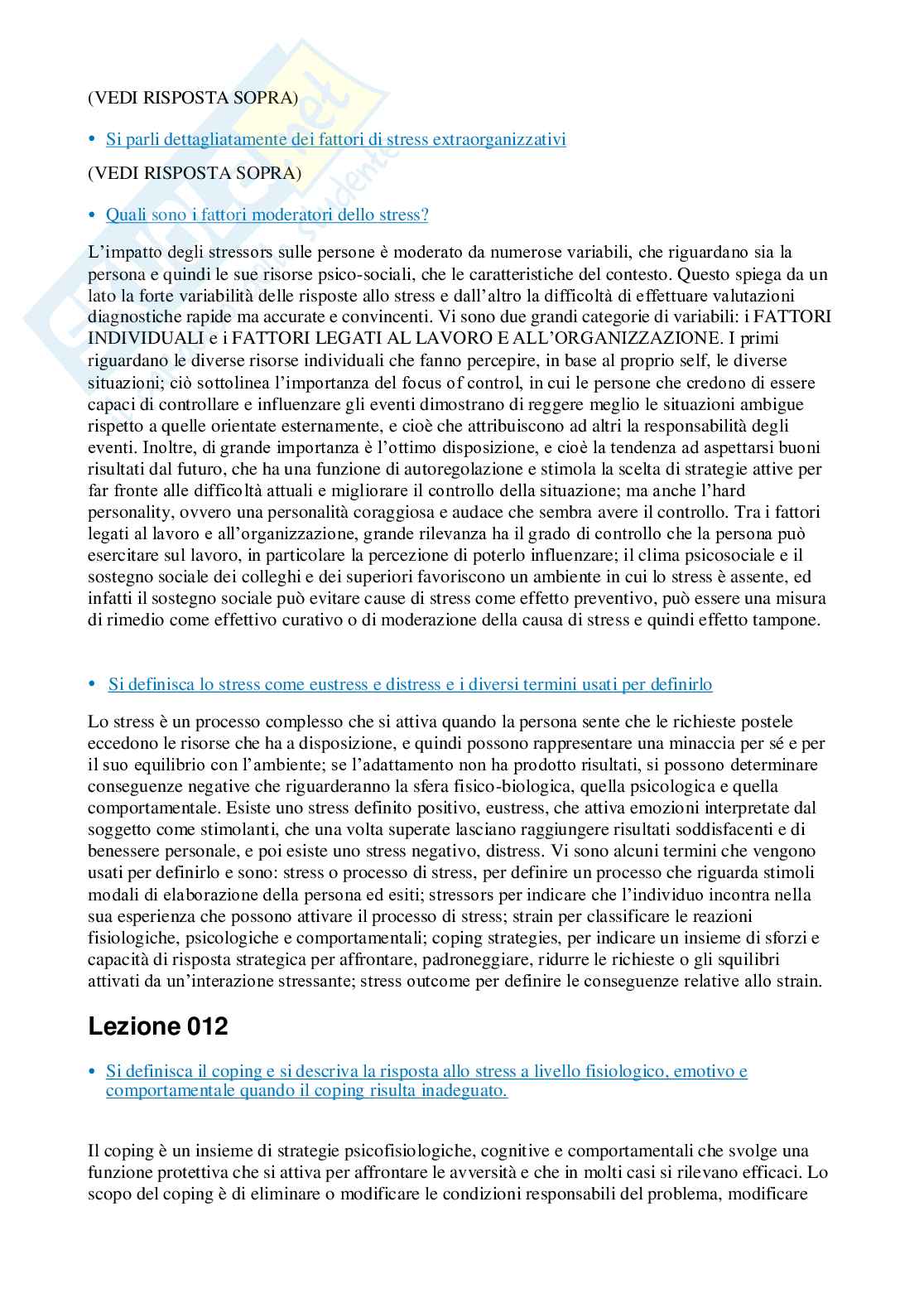 Psicologia del lavoro - Paniere compilato Pag. 76