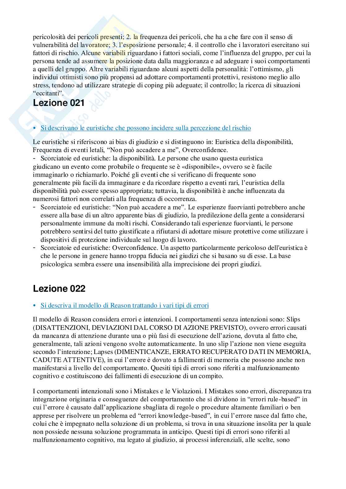 Psicologia del lavoro - Paniere compilato Pag. 81