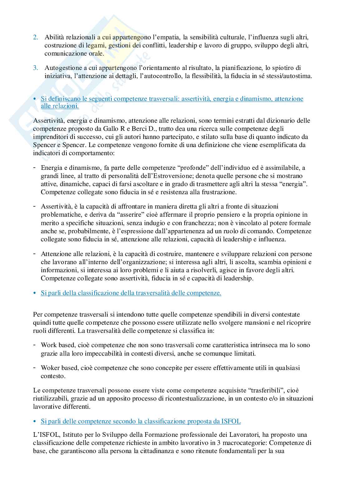 Psicologia del lavoro - Paniere compilato Pag. 91