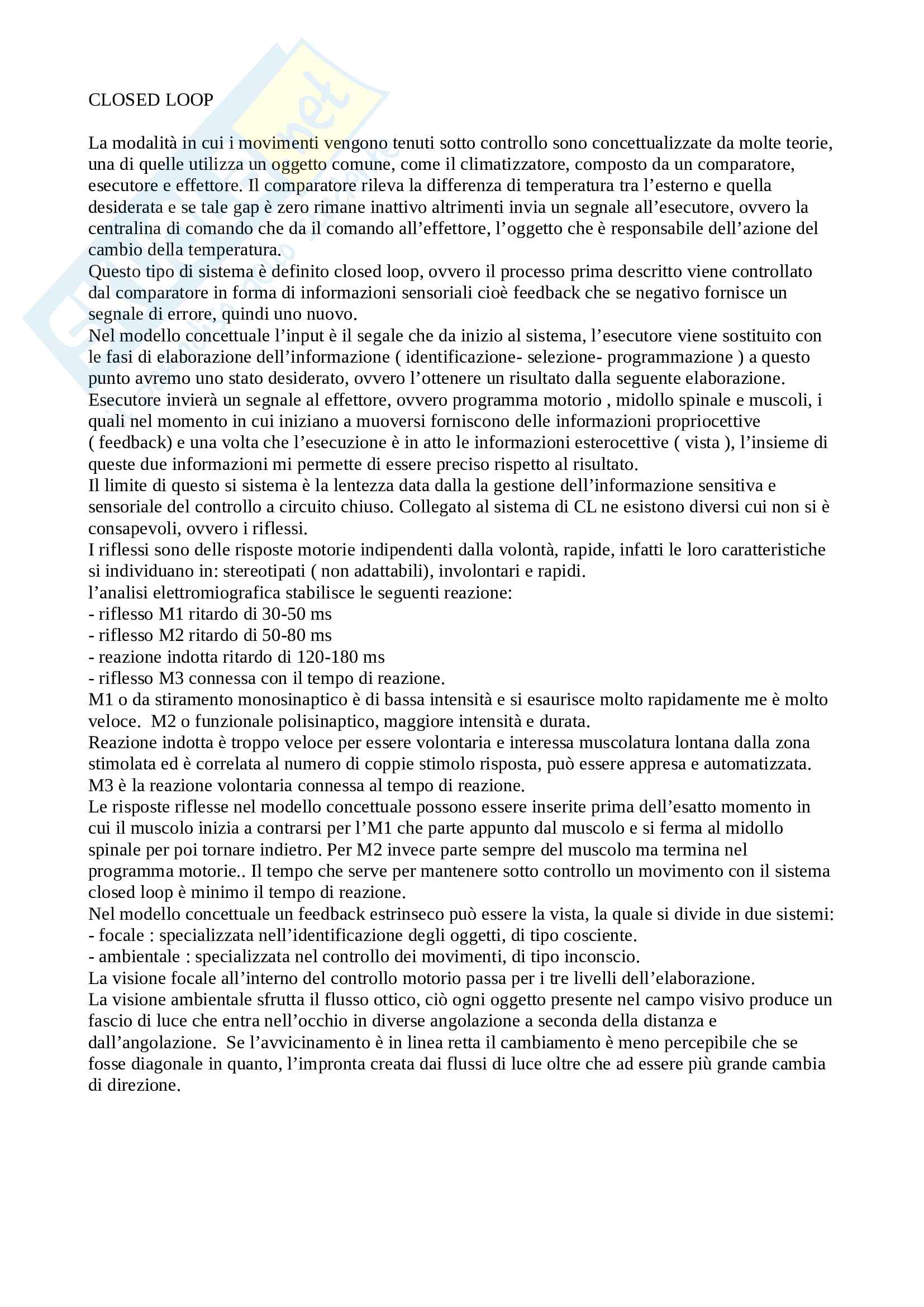 Appunti Metodologia del movimento umano (30L) Pag. 11