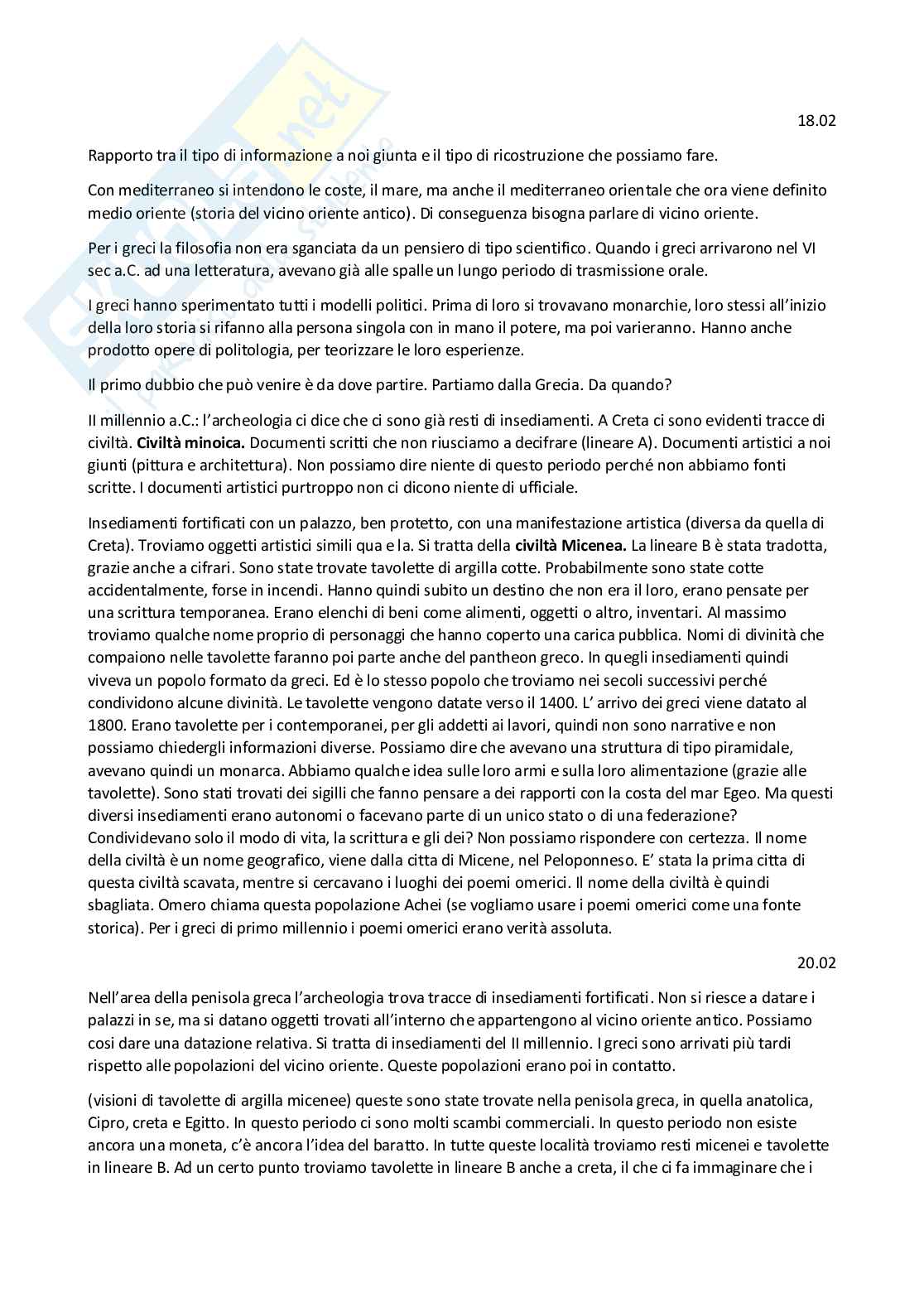 Storia greca Pag. 1