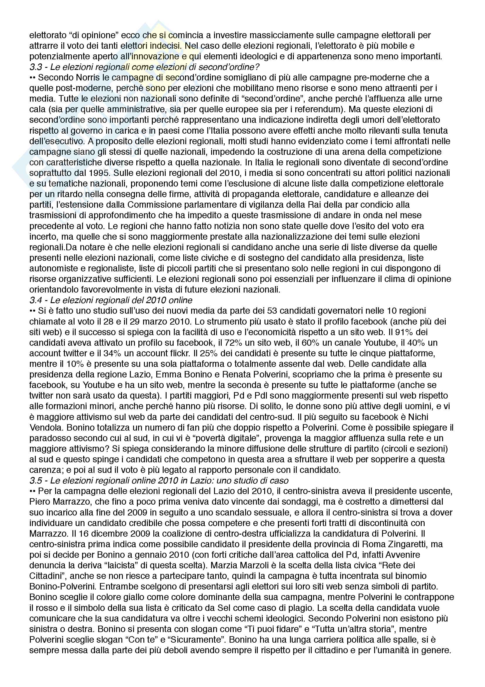 Riassunto esame Sociologia, prof. Magaraggia, libro consigliato La webpolitica, Mosca Pag. 6