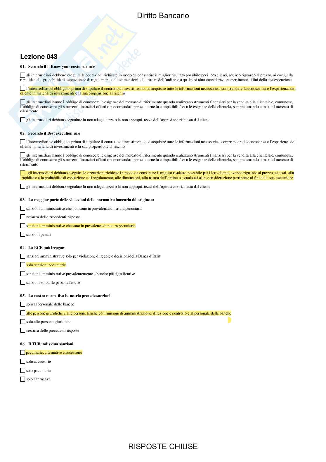 Diritto bancario - Paniere compilato Pag. 41