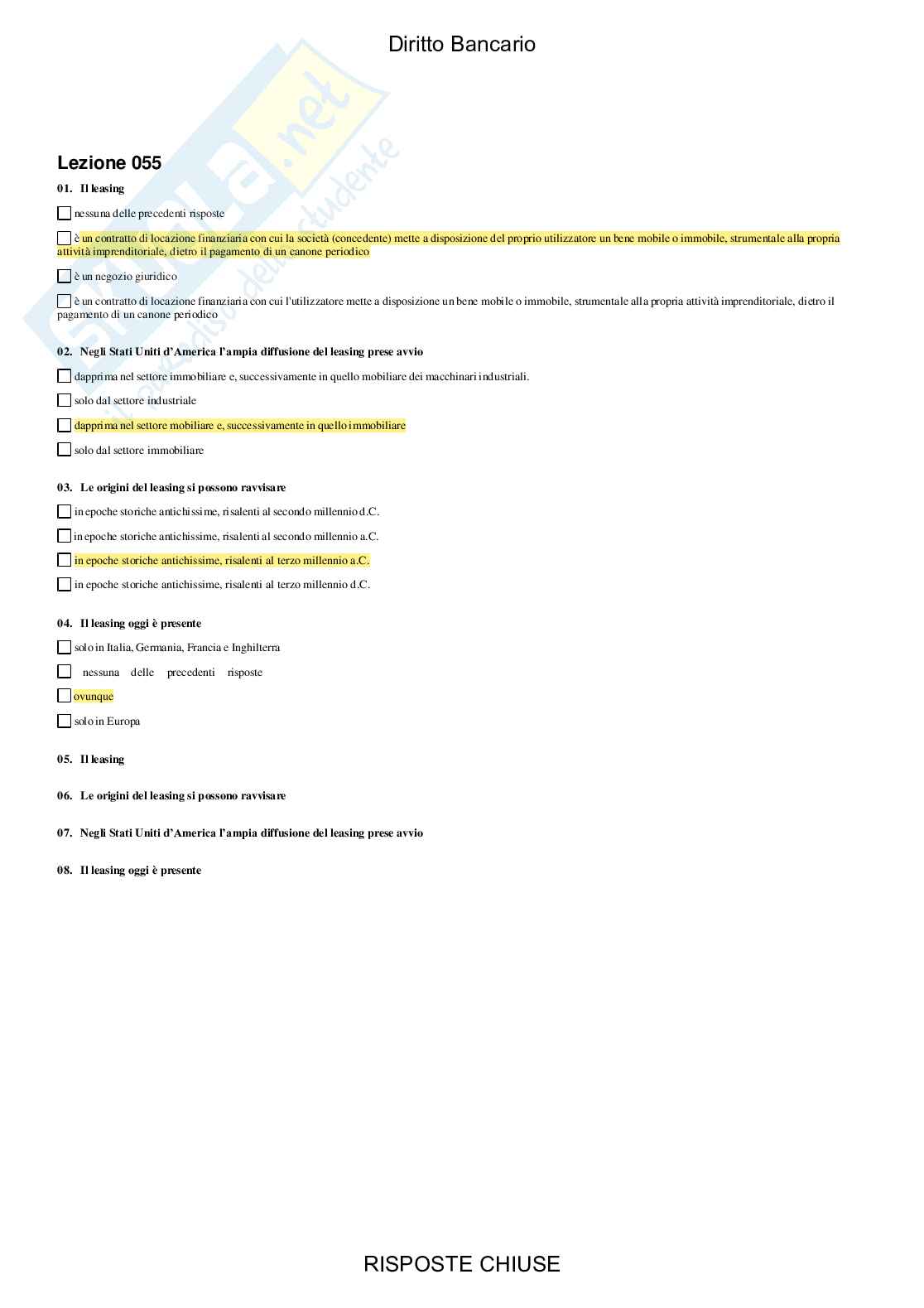 Diritto bancario - Paniere compilato Pag. 46