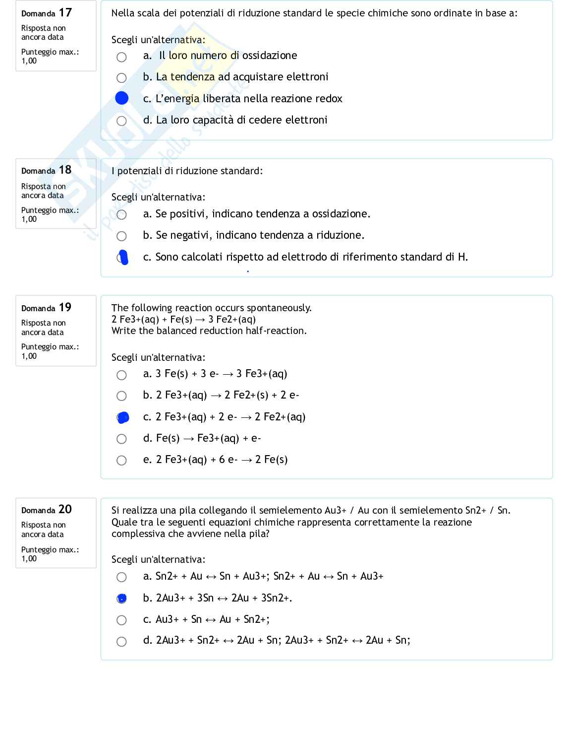 Prova d'esame di Chimica svolte Pag. 6