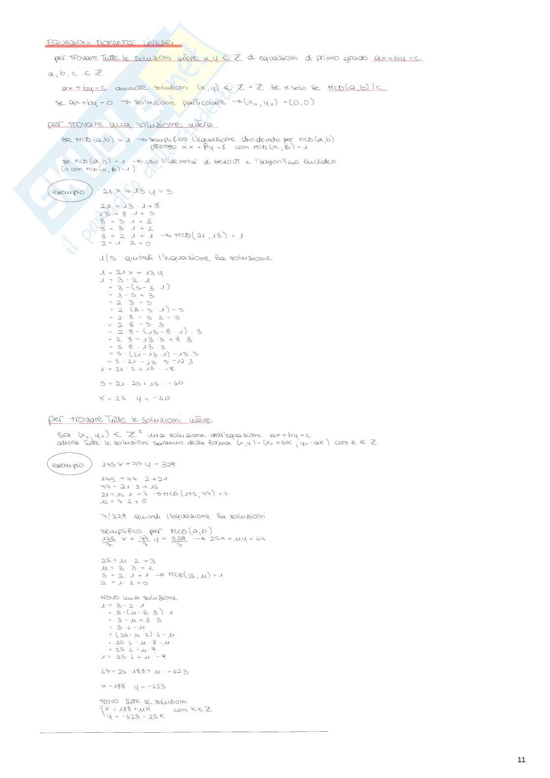 Esame universitario di Algebra e logica Pag. 11