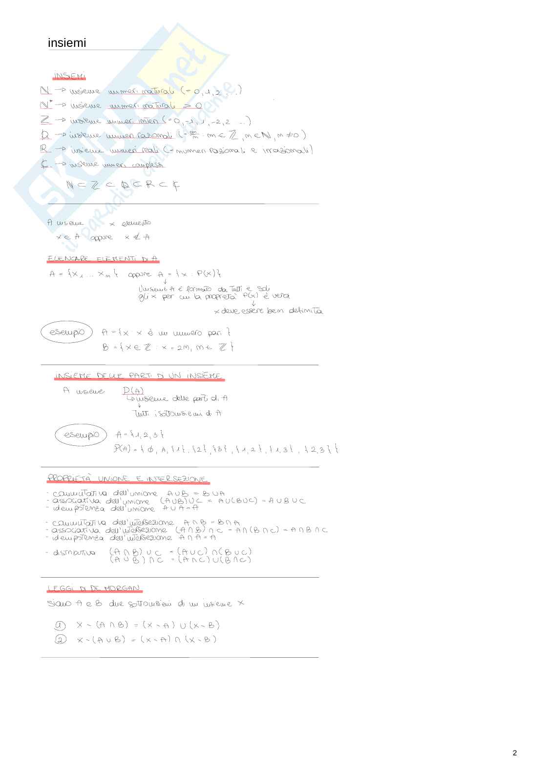 Esame universitario di Algebra e logica Pag. 2
