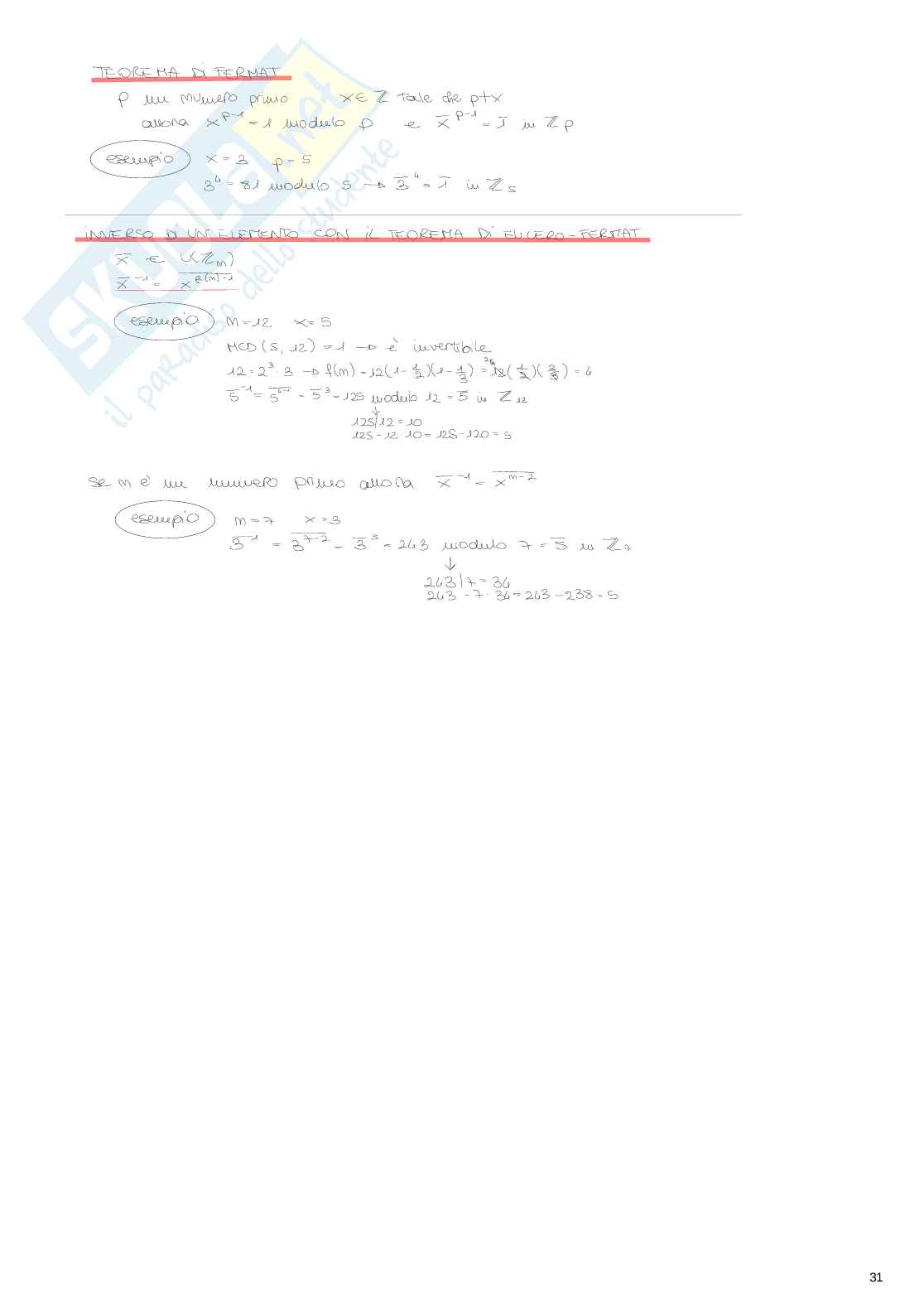 Esame universitario di Algebra e logica Pag. 31