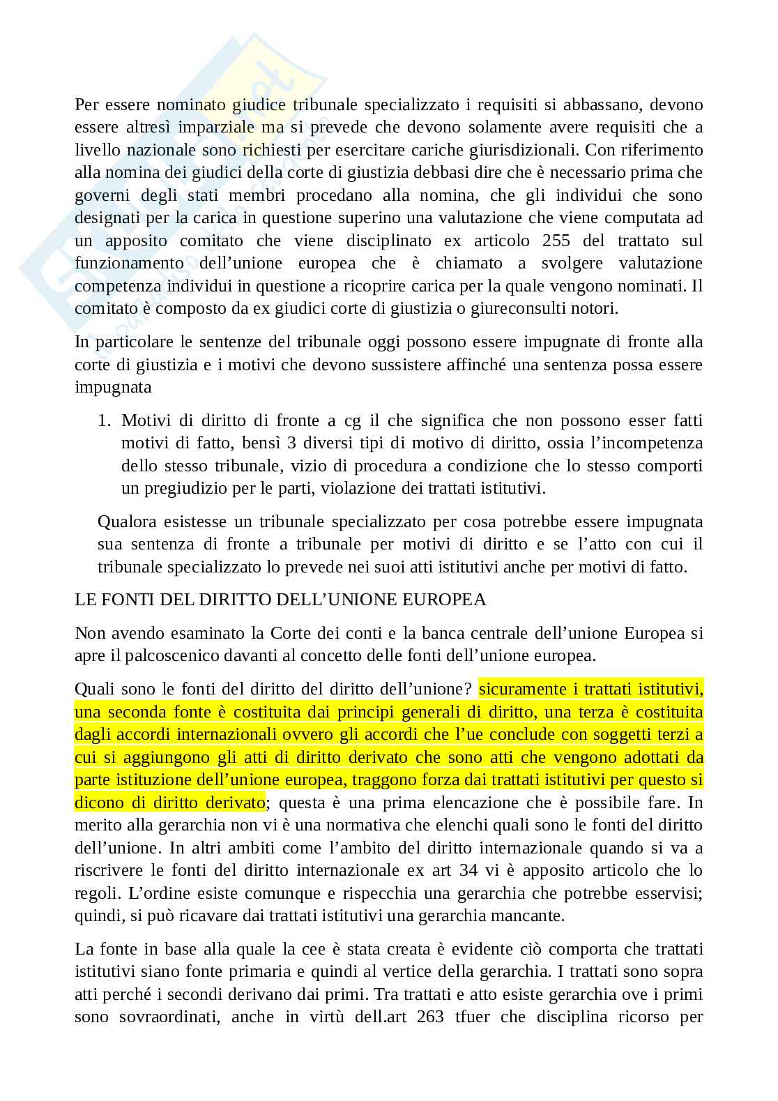 Diritto dell'Unione Europea Pag. 36