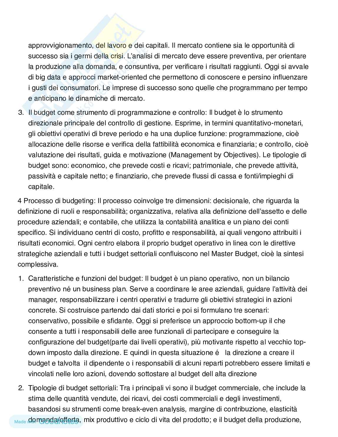 Riassunto esame Economia aziendale, Prof. Bianchi Maria Teresa, libro consigliato Fisiologia aziendale, Bianchi Pag. 16