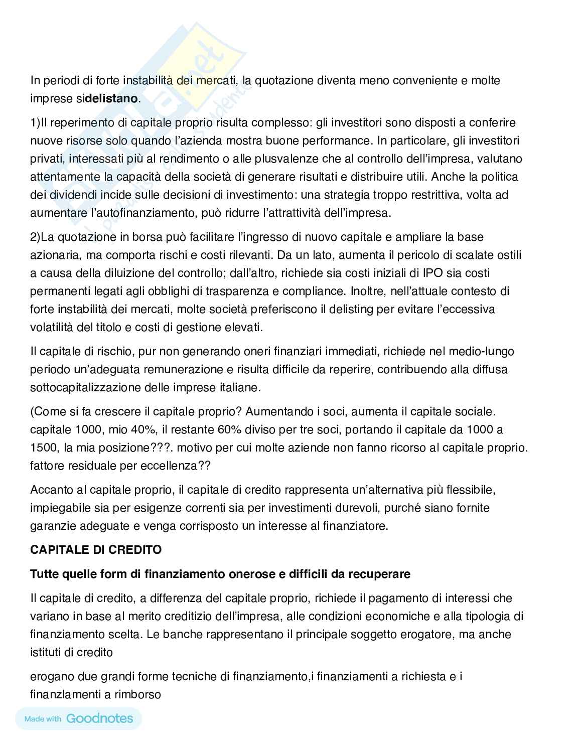 Riassunto esame Economia aziendale, Prof. Bianchi Maria Teresa, libro consigliato Fisiologia aziendale, Bianchi Pag. 31