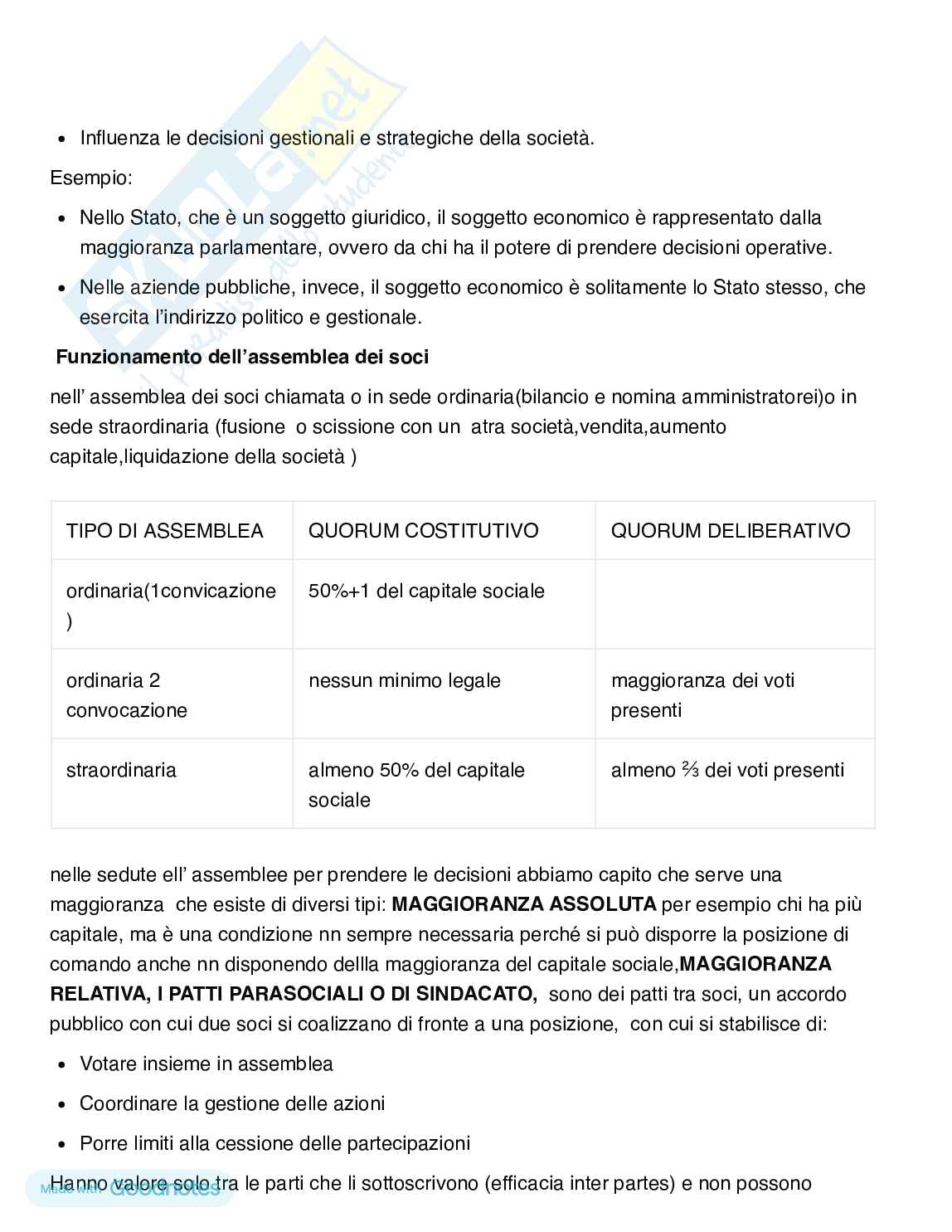 Riassunto esame Economia aziendale, Prof. Bianchi Maria Teresa, libro consigliato Fisiologia aziendale, Bianchi Pag. 6