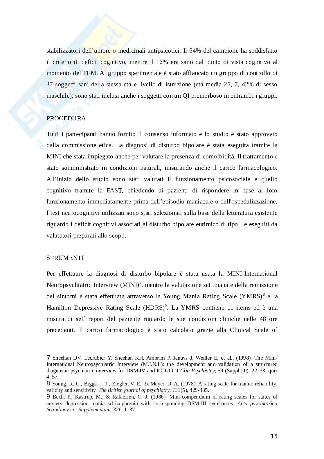 Tesi sul disturbo bipolare Pag. 16