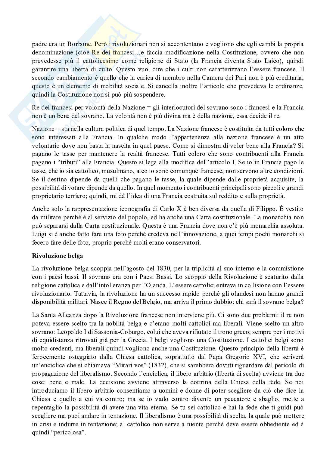 Appunti delle lezione di Storia contemporanea Pag. 21