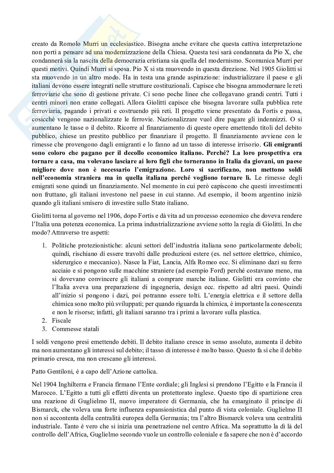 Appunti delle lezione di Storia contemporanea Pag. 41