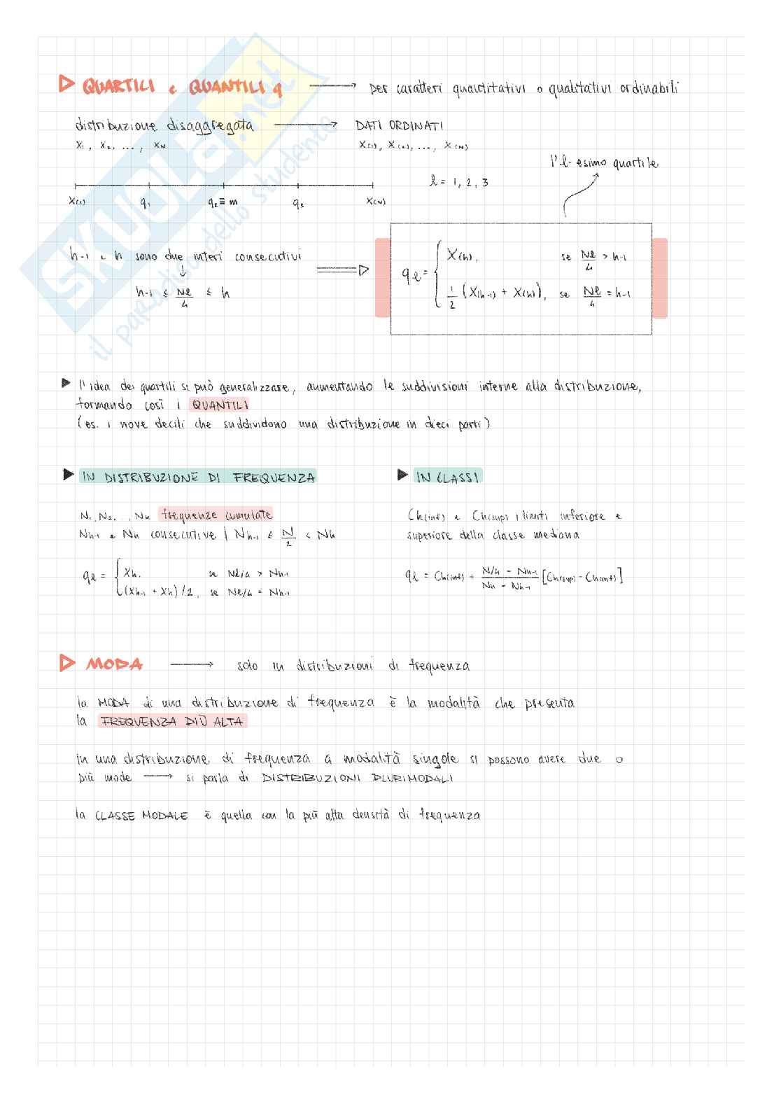 Appunti presi a lezione di Statistica di base Pag. 11