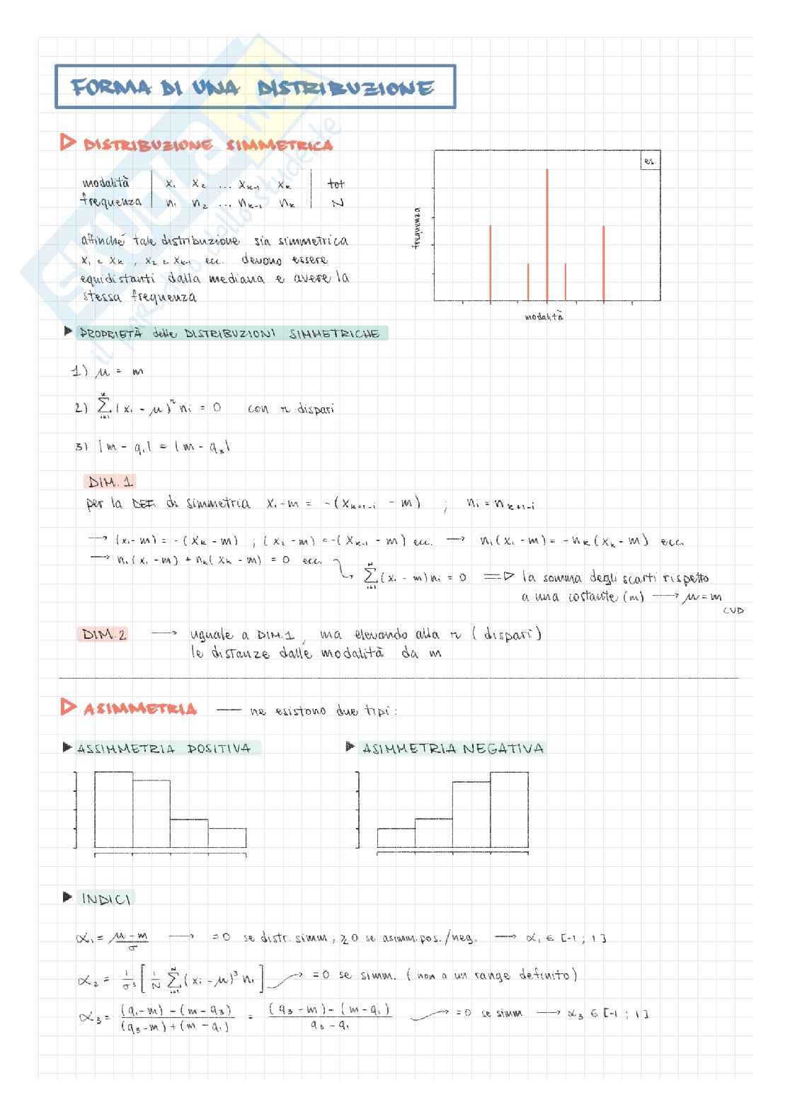 Appunti presi a lezione di Statistica di base Pag. 16