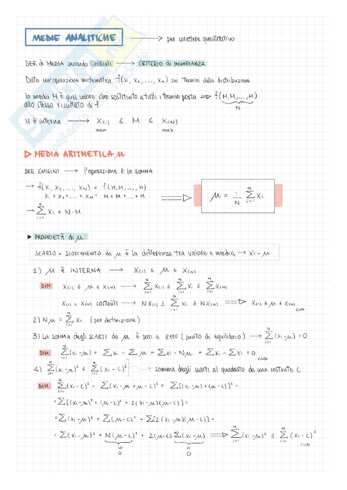 Appunti presi a lezione di Statistica di base Pag. 6