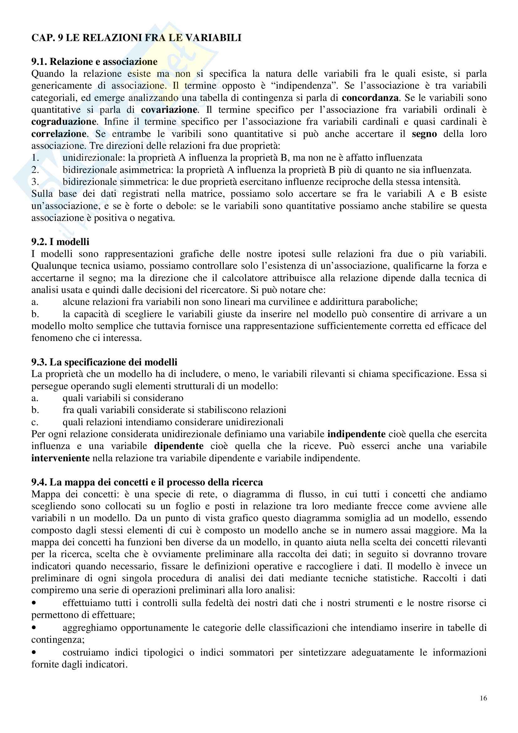 Riassunto esame Fondamenti epistemologici, prof. Fobert, libro consigliato Metodologia delle scienze sociali, Marradi Pag. 16