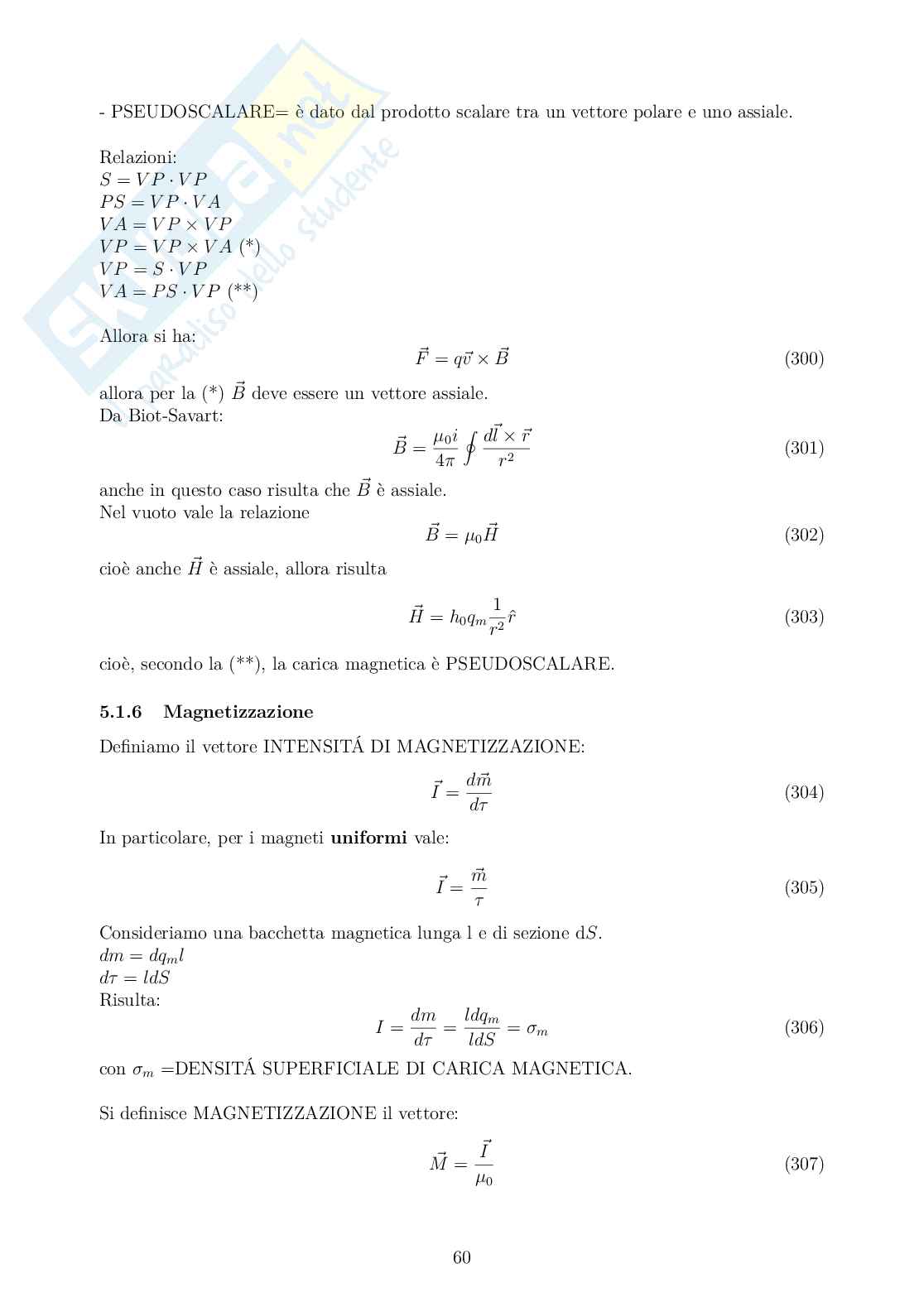 Riassunto esame Fisica 2, Prof. Albergo Sebastiano, libro consigliato Introduction to electrodynamics (IV edizione), D.J. Griffiths Pag. 61