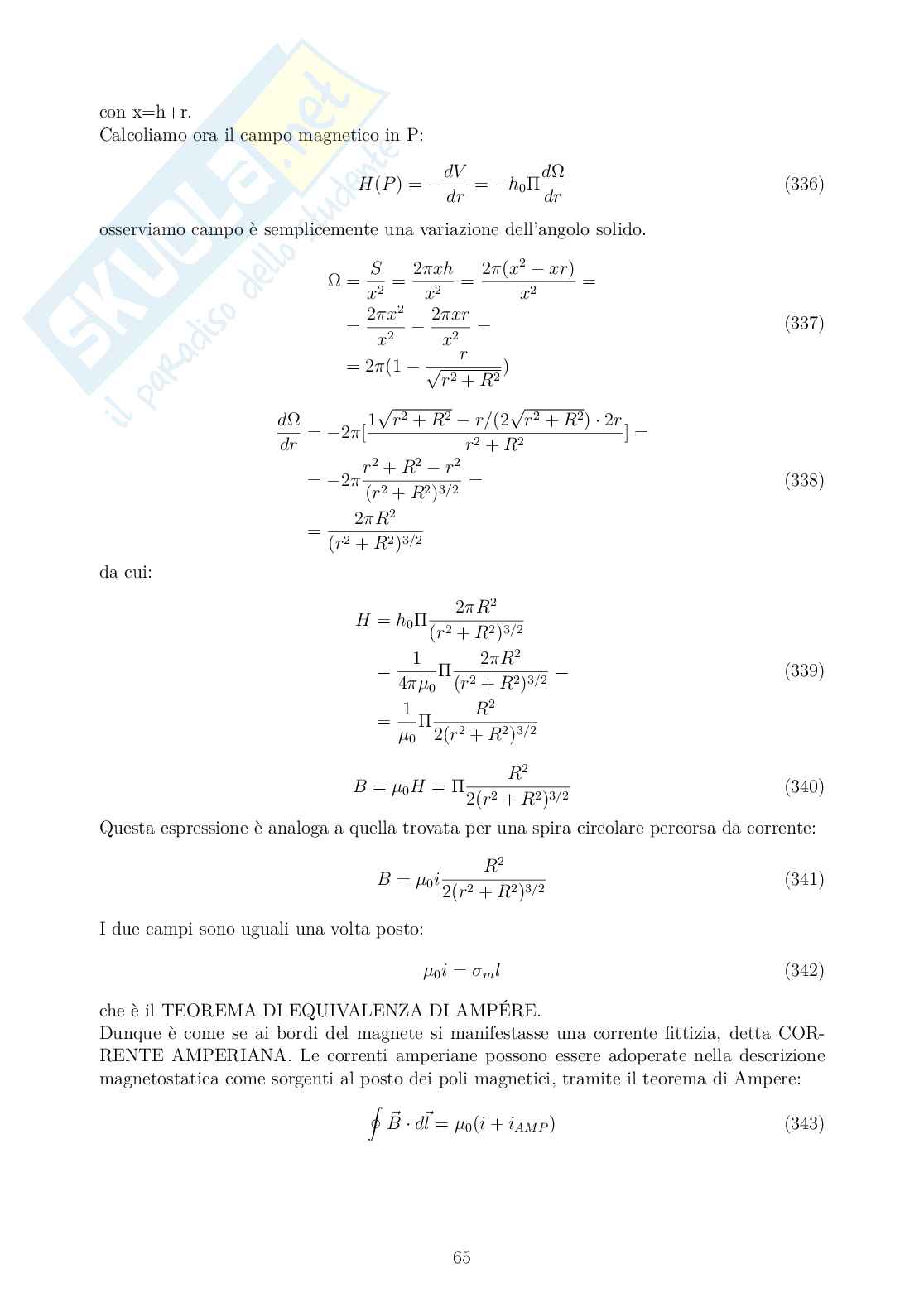 Riassunto esame Fisica 2, Prof. Albergo Sebastiano, libro consigliato Introduction to electrodynamics (IV edizione), D.J. Griffiths Pag. 66