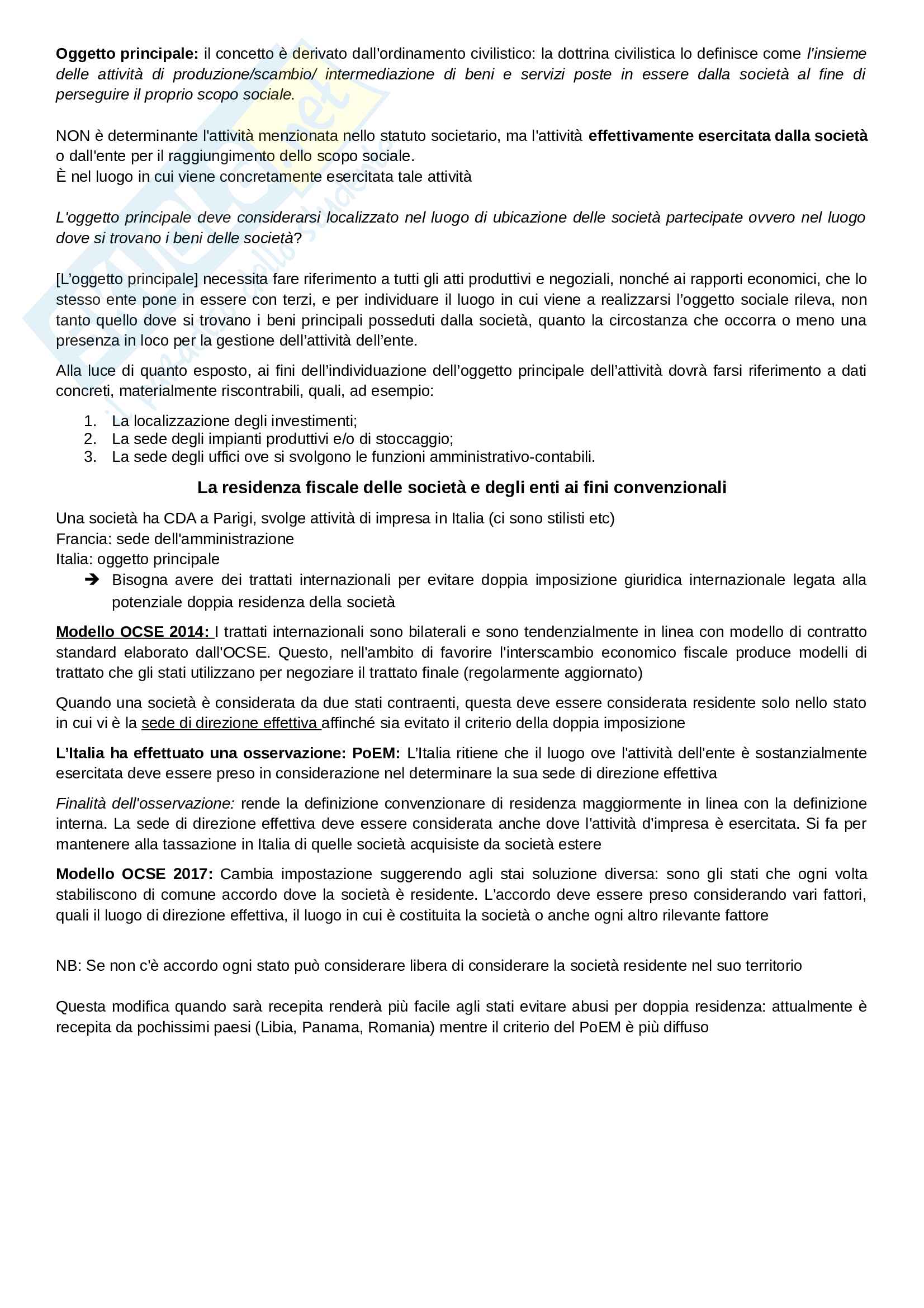Appunti esame diritto tributario dei gruppi internazioni Pag. 11