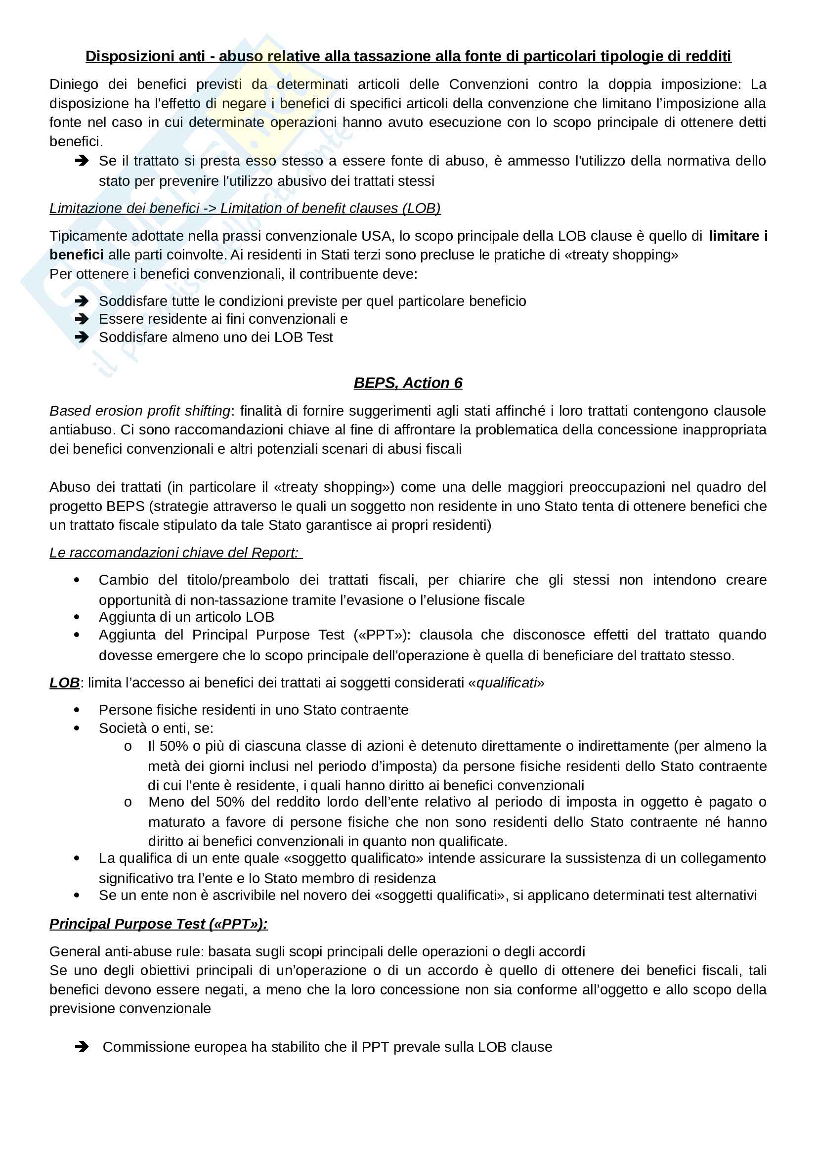 Appunti esame diritto tributario dei gruppi internazioni Pag. 26