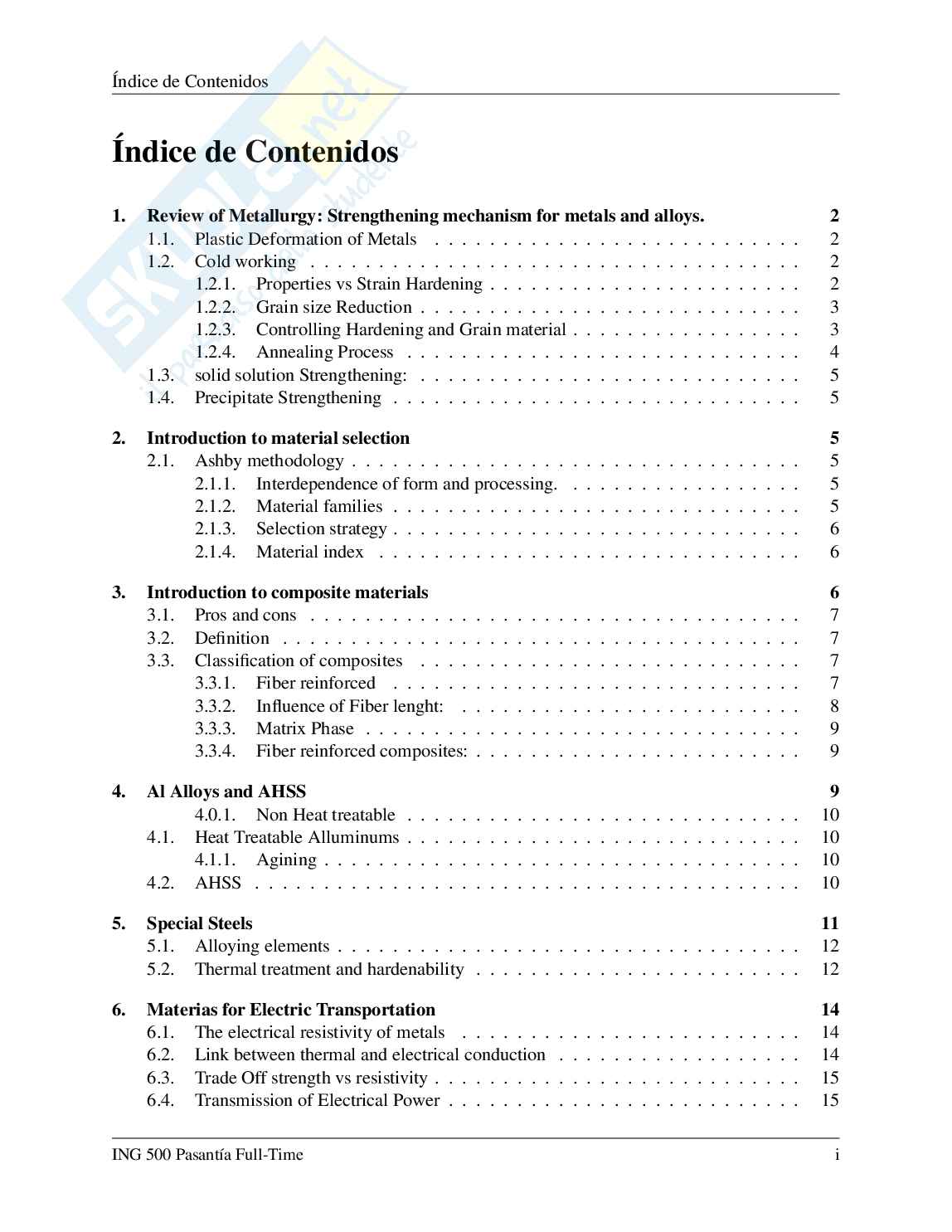 Riepilogo della lezione completa di Metallurgia applicata Pag. 1