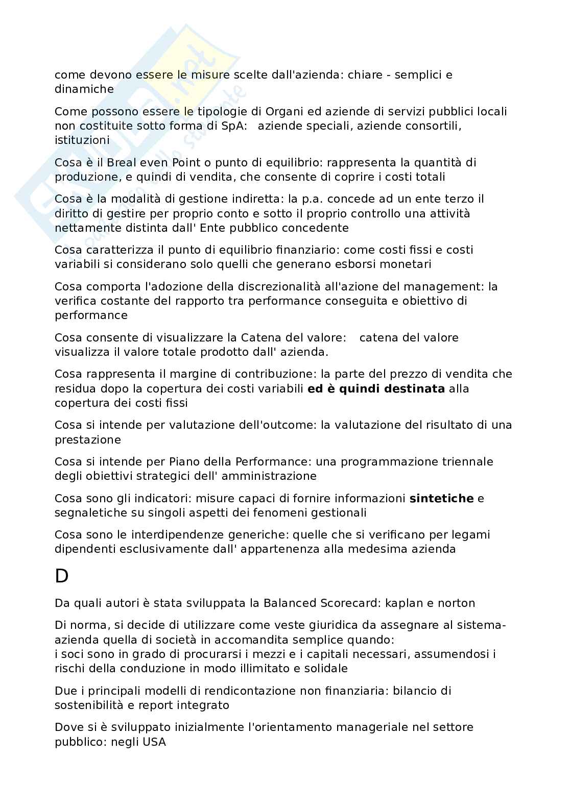 Economia aziendale - Test svolto Pag. 2