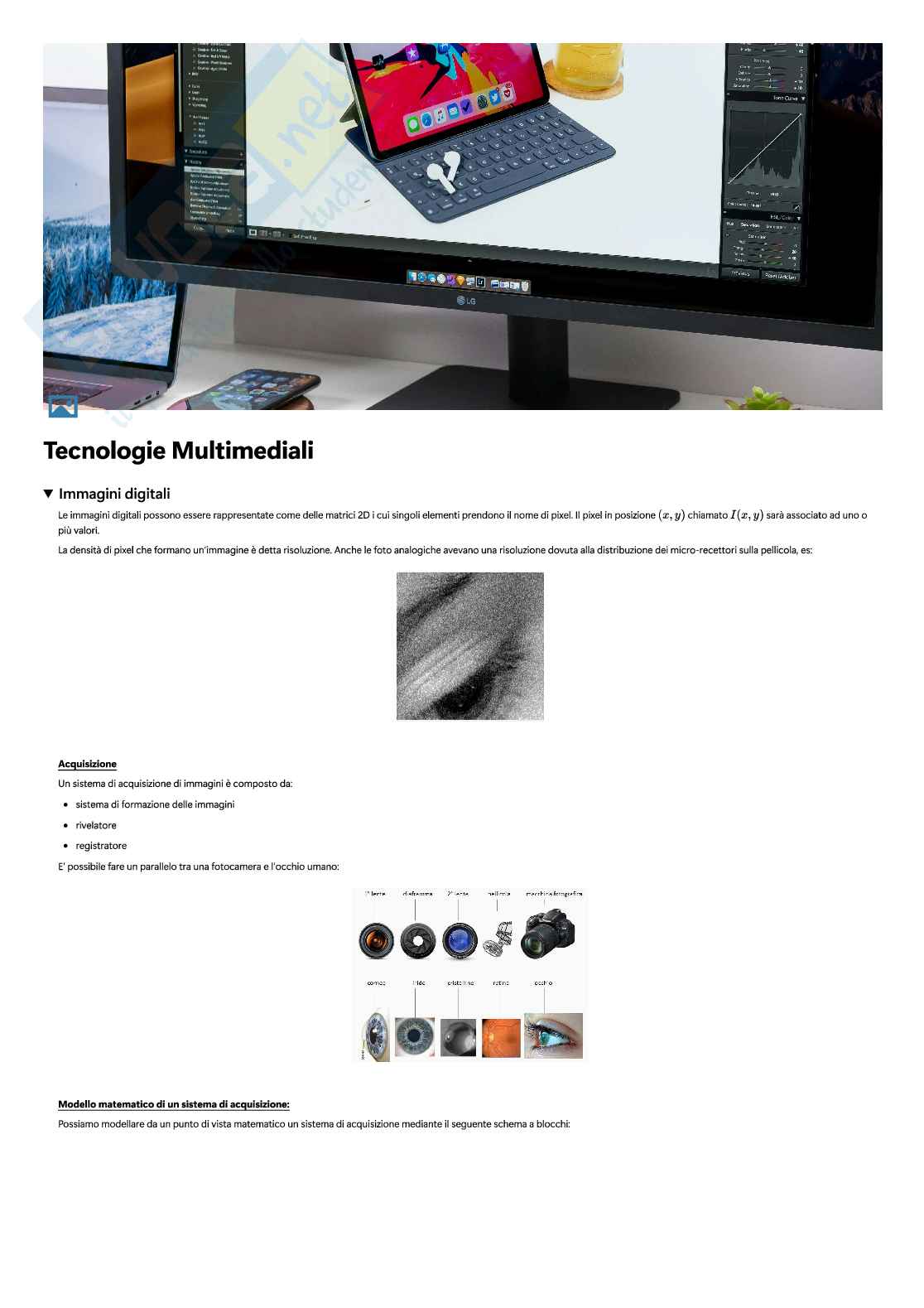 Appunti Tecnologie multimediali - Corso completo Pag. 1
