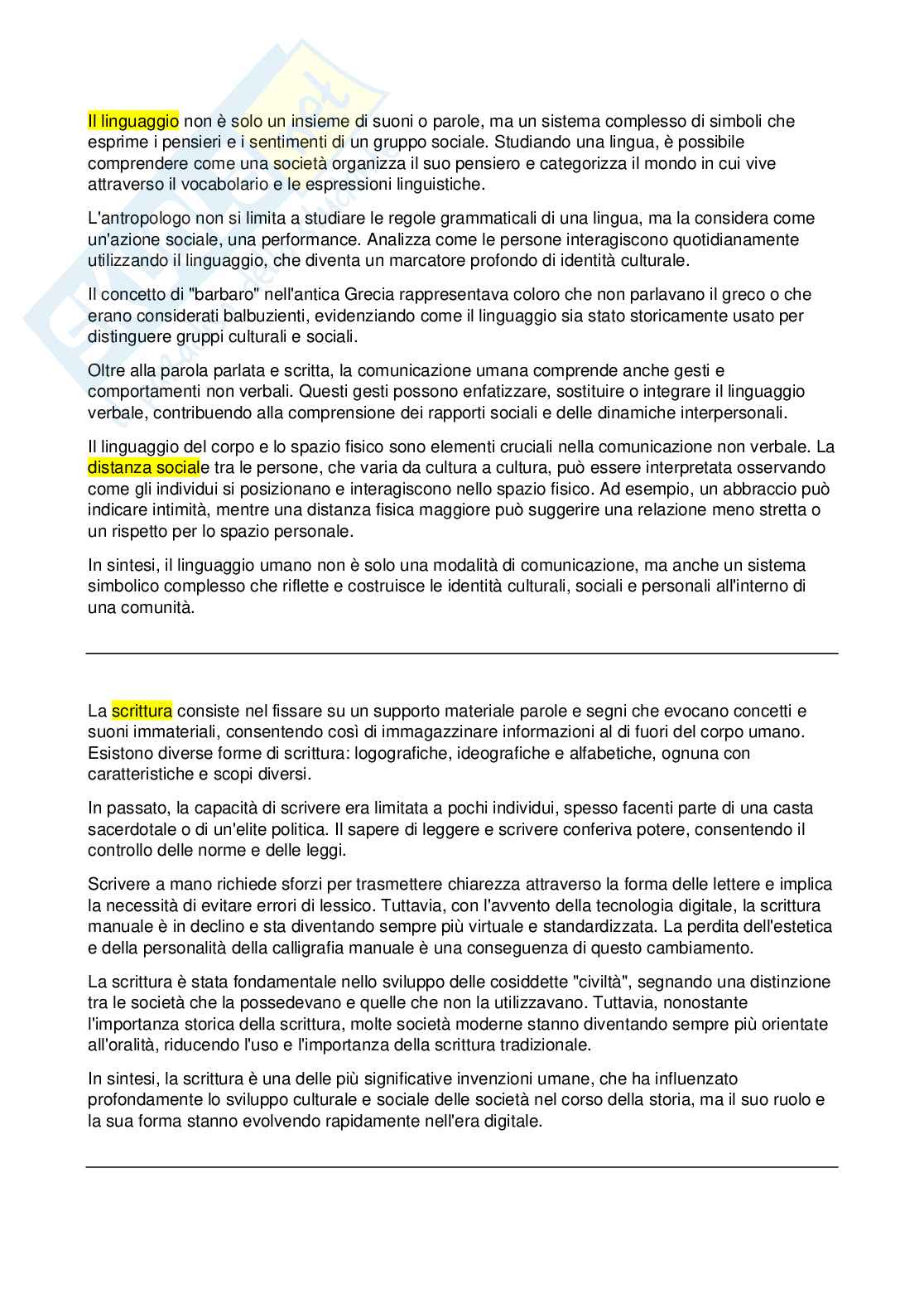 Domande Antropologia  Pag. 6