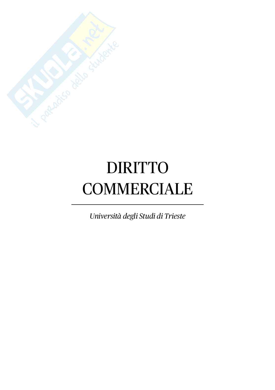 Riassunto esame Diritto commerciale , Prof. Bianca Massimo, libro consigliato Manuale di diritto commerciale, Campobasso Pag. 1
