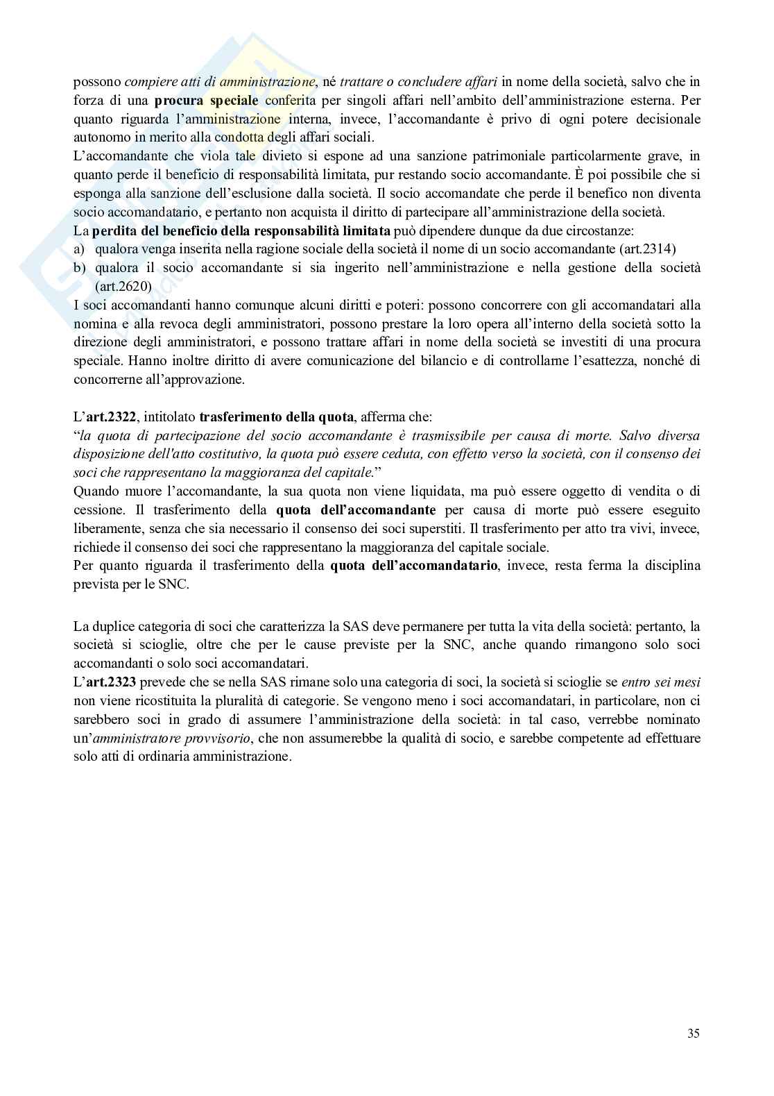 Riassunto esame Diritto commerciale , Prof. Bianca Massimo, libro consigliato Manuale di diritto commerciale, Campobasso Pag. 36
