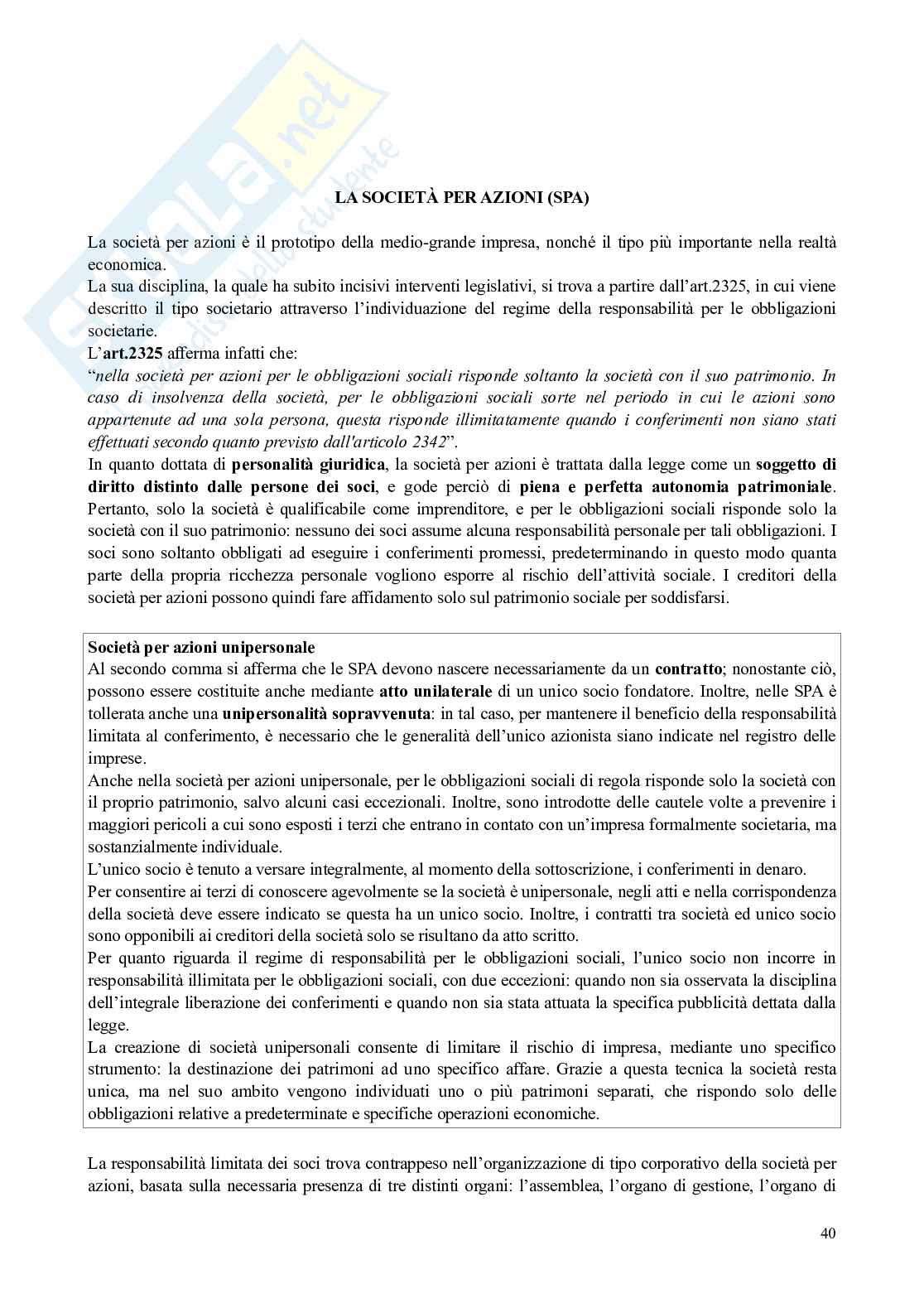 Riassunto esame Diritto commerciale , Prof. Bianca Massimo, libro consigliato Manuale di diritto commerciale, Campobasso Pag. 41