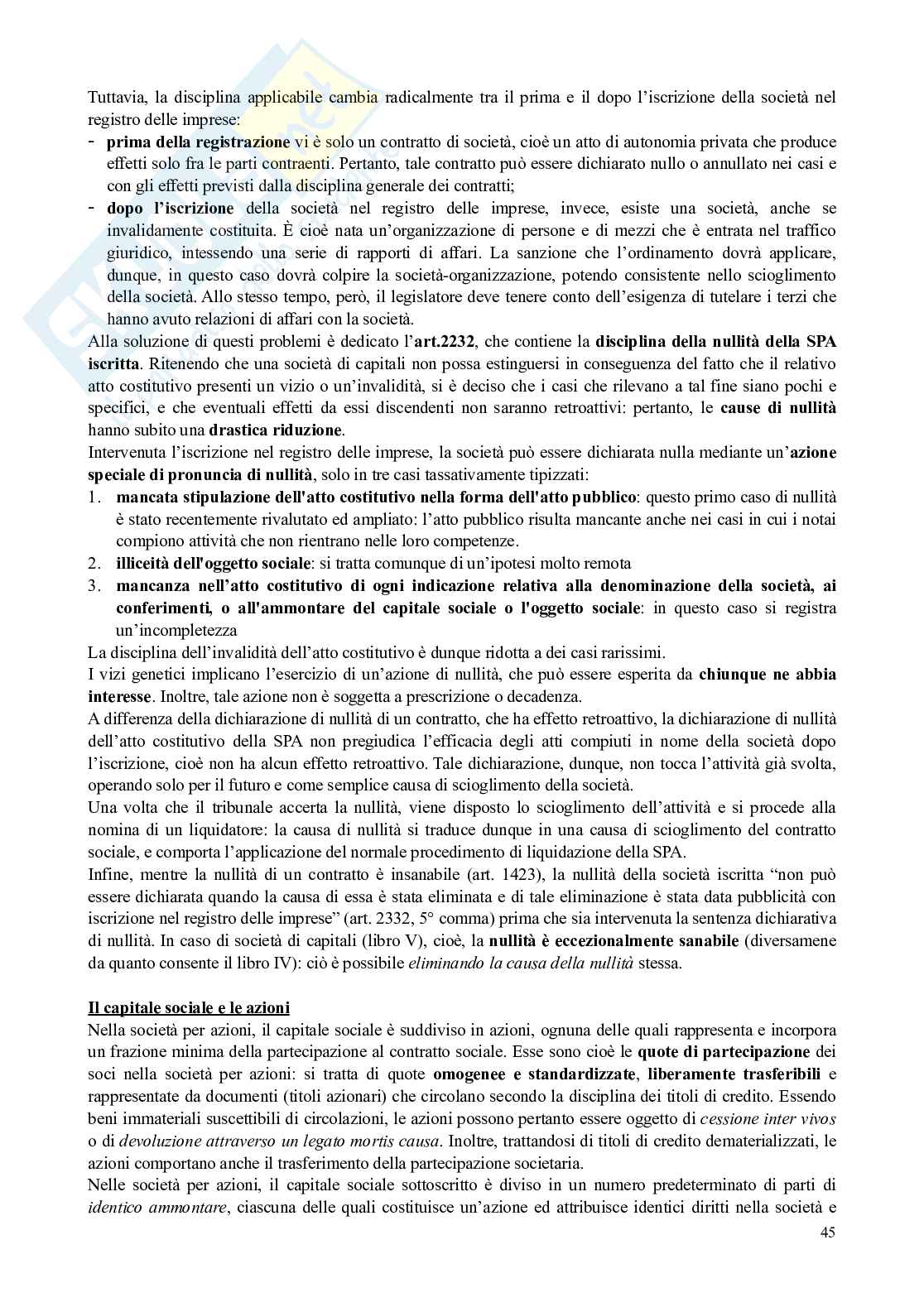 Riassunto esame Diritto commerciale , Prof. Bianca Massimo, libro consigliato Manuale di diritto commerciale, Campobasso Pag. 46
