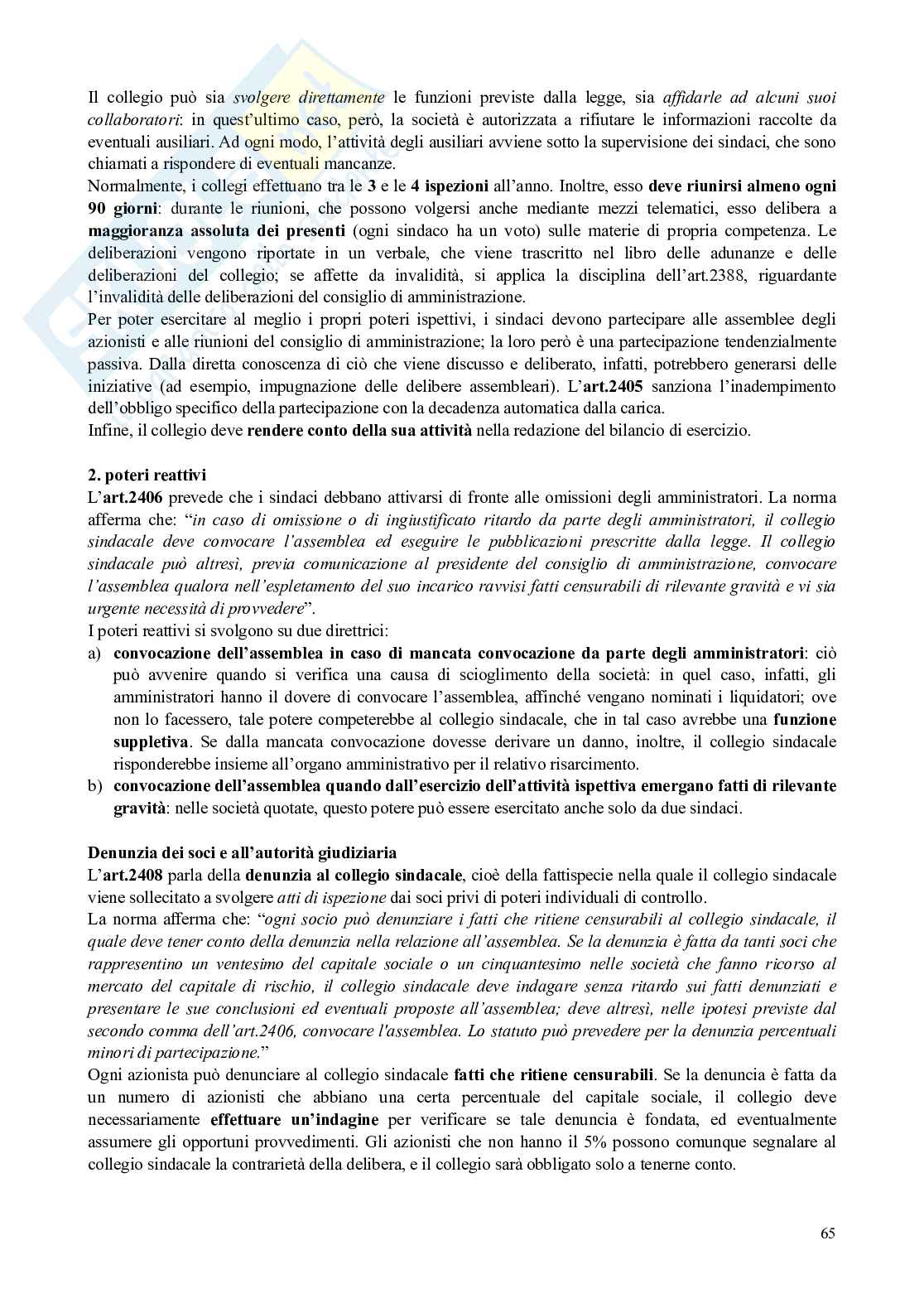 Riassunto esame Diritto commerciale , Prof. Bianca Massimo, libro consigliato Manuale di diritto commerciale, Campobasso Pag. 66