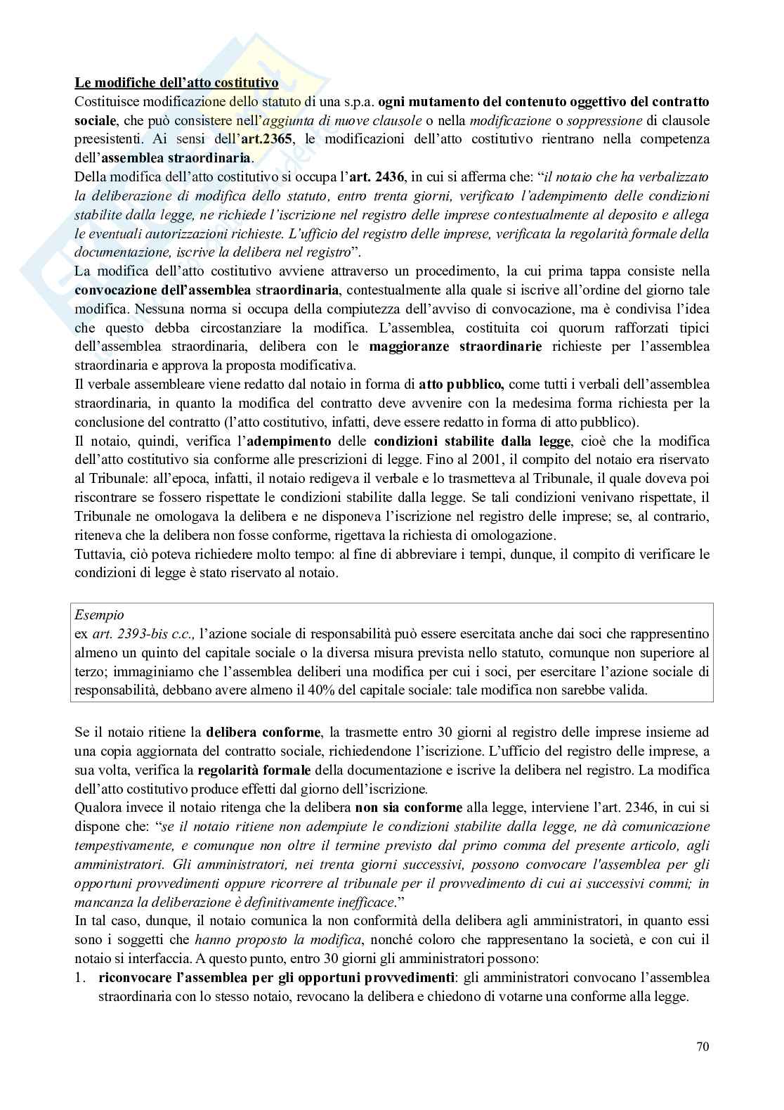 Riassunto esame Diritto commerciale , Prof. Bianca Massimo, libro consigliato Manuale di diritto commerciale, Campobasso Pag. 71