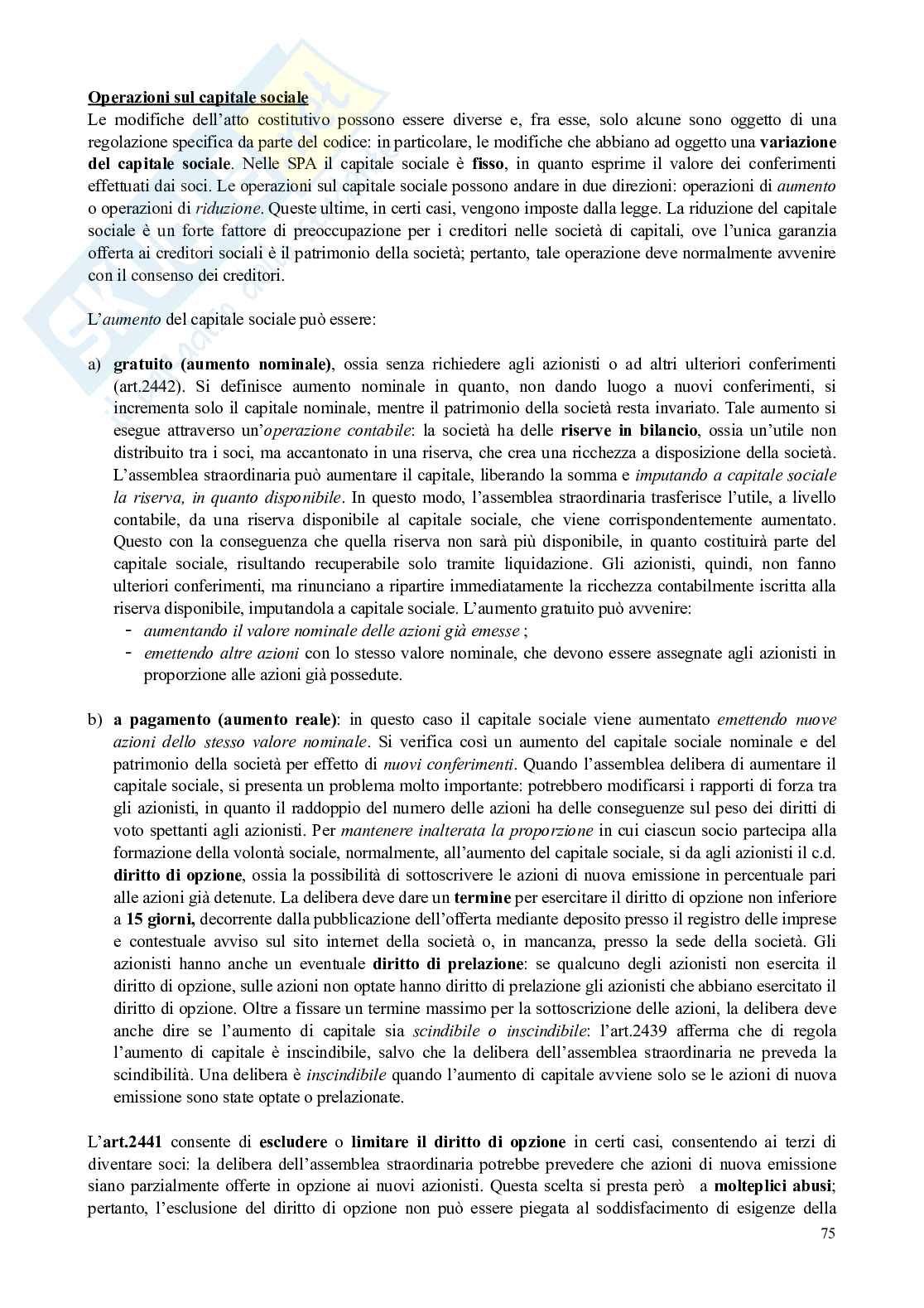 Riassunto esame Diritto commerciale , Prof. Bianca Massimo, libro consigliato Manuale di diritto commerciale, Campobasso Pag. 76