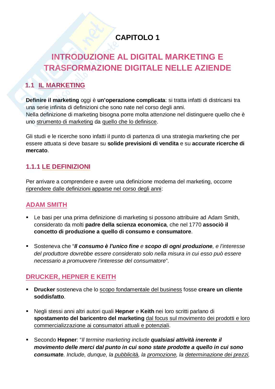 Appunti completi per modulo di Digital Communication Pag. 1
