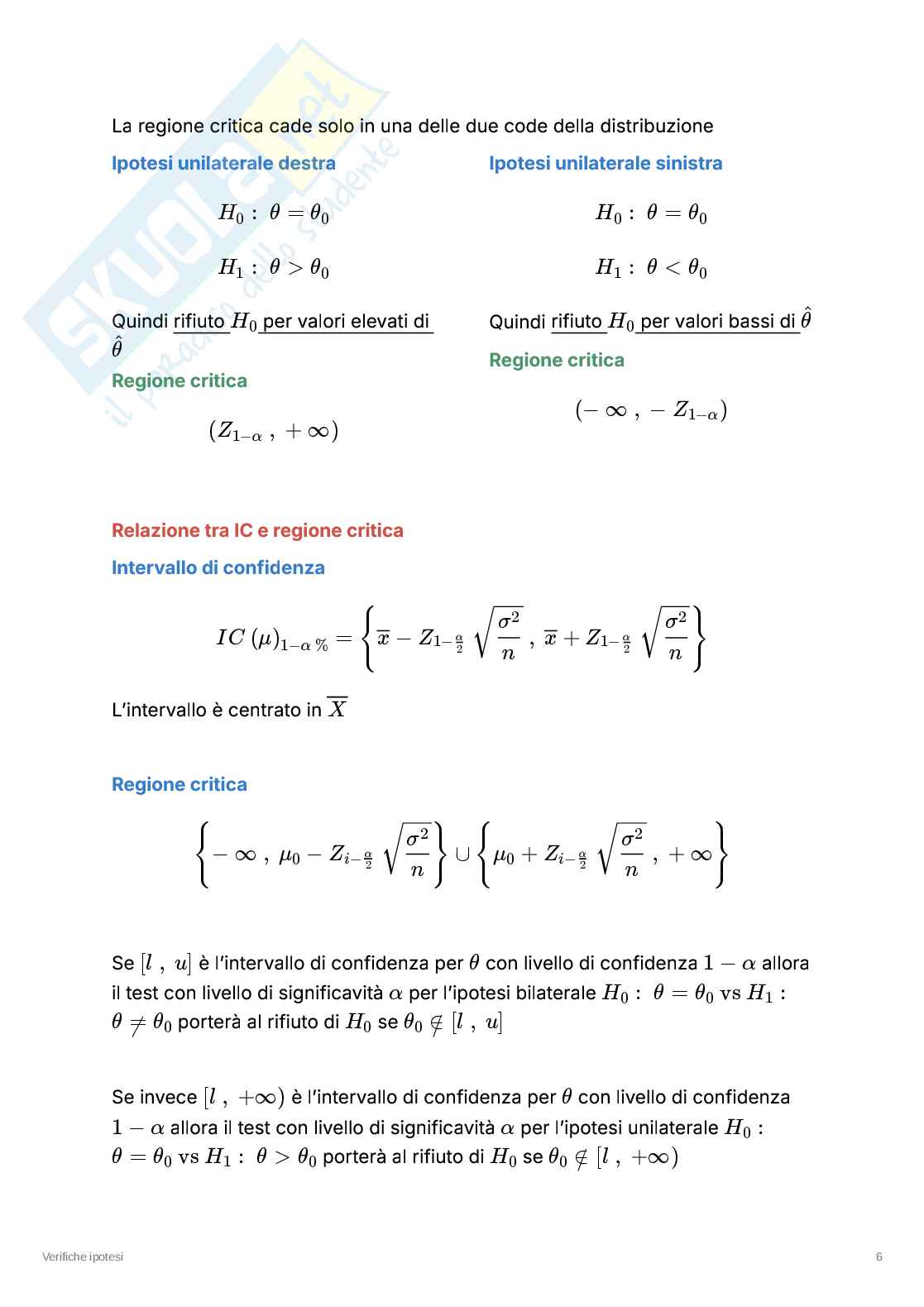 Appunti riassuntivi e formulari di Statistica  Pag. 21